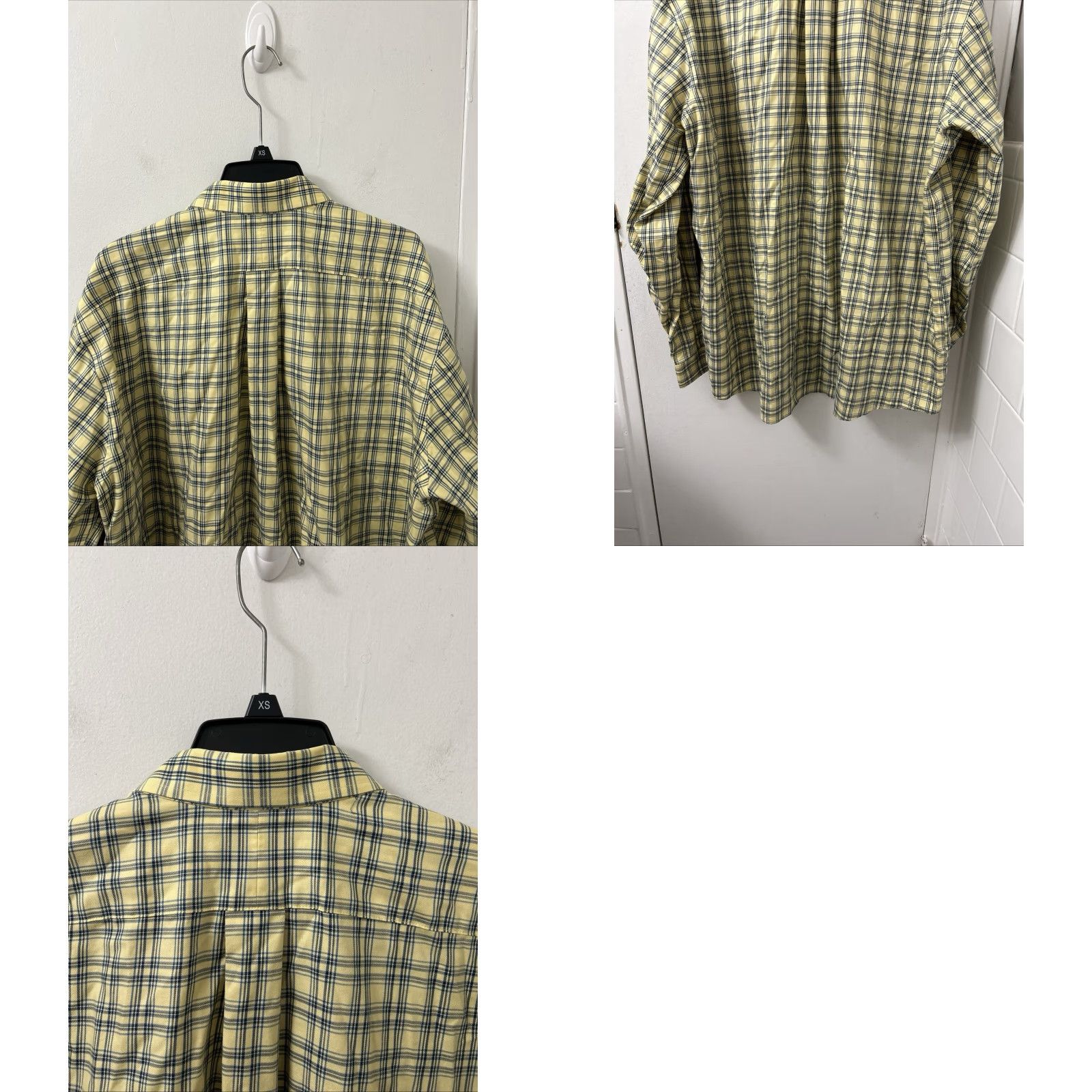 Vintage VINTAGE LL Bean Twill Sport Shirt Mens XL Yellow Plaid Button-Down 503307 Size US XL / EU 56 / 4 - 8 Thumbnail