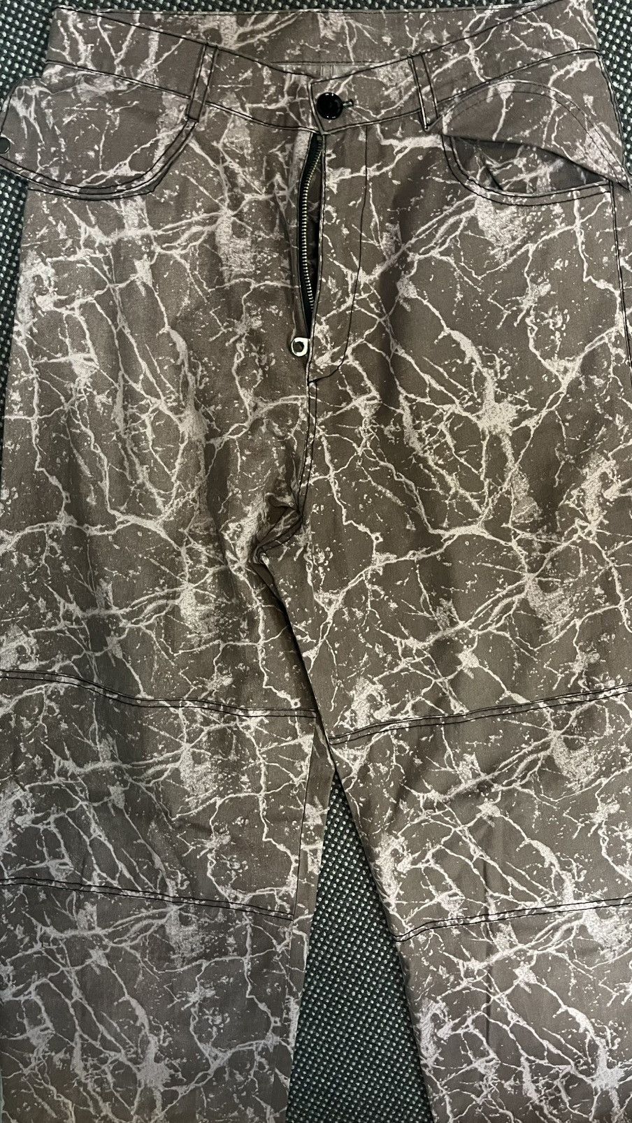 Other Custom Marble Splatter Flare Pants -Archive Grunge Aesthetic Size US 34 / EU 50 - 6 Thumbnail