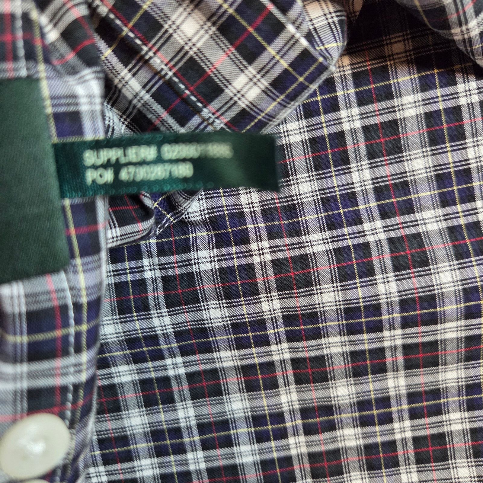 Lauren Ralph Lauren Ralph Lauren Classic Fit Non Iron Plaid Shirt 17 34/35 Size US L / EU 52-54 / 3 - 12 Thumbnail