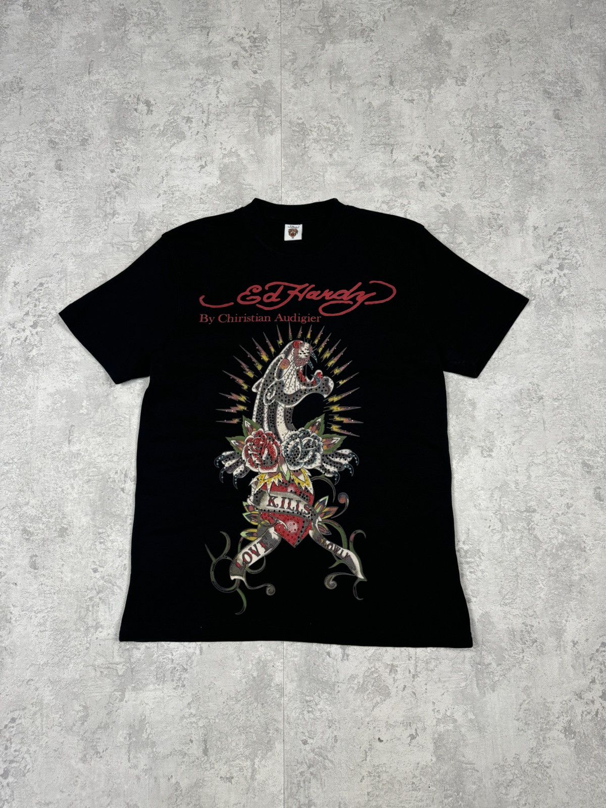 Ed Hardy Vintage Ed Hardy By Christian Audigier Tiger Logo T-Shirt Size US M / EU 48-50 / 2 - 1 Thumbnail