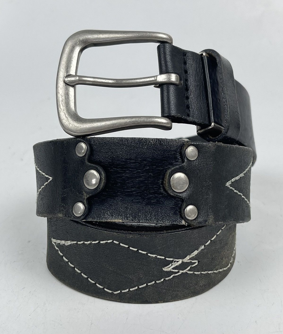 Other studded leather belt tc27 Size 34 - 1 Thumbnail