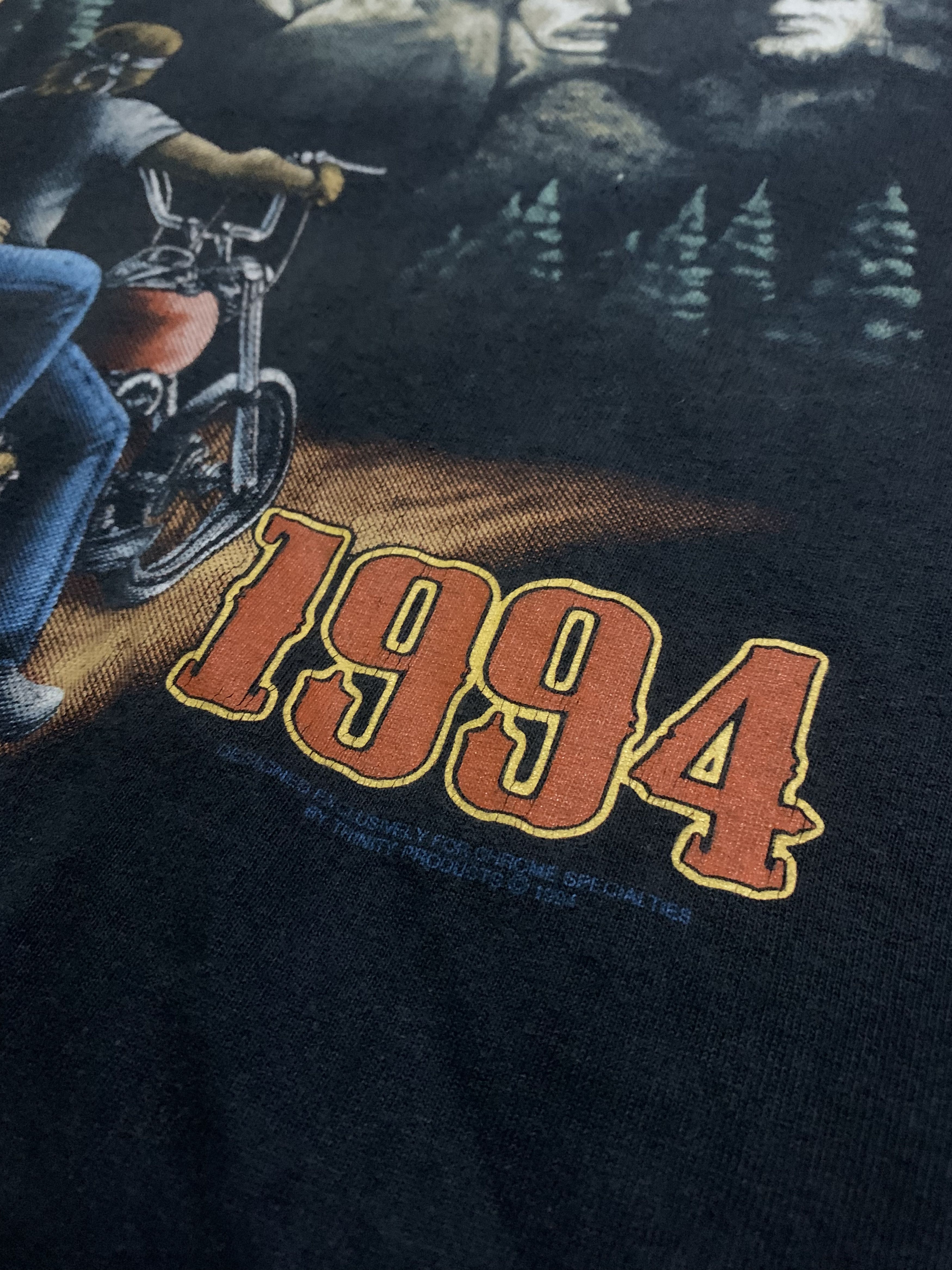 Harley Davidson 💎 Vintage Sturgis Bike 1994 Tee Size US XL / EU 56 / 4 - 4 Thumbnail