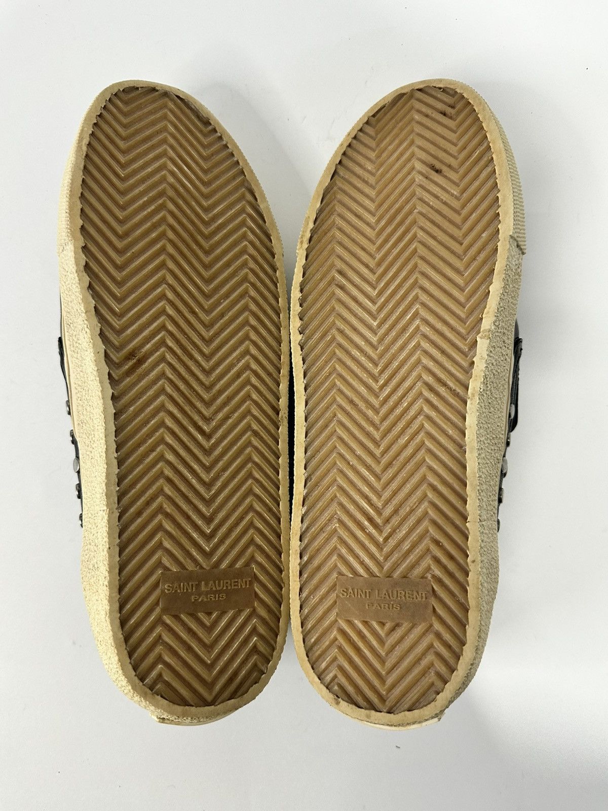 Saint Laurent Paris SAINT LAURENT PARIS Silver studs leather black sneakersEU 39 Size US 9 / IT 39 - 7 Thumbnail