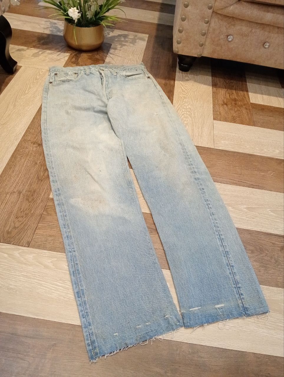 Levi's RARE LEVI'S VINTAGE 501 CAPITAL E HIDDEN RIVET DENIM Size US 31 - 3 Thumbnail