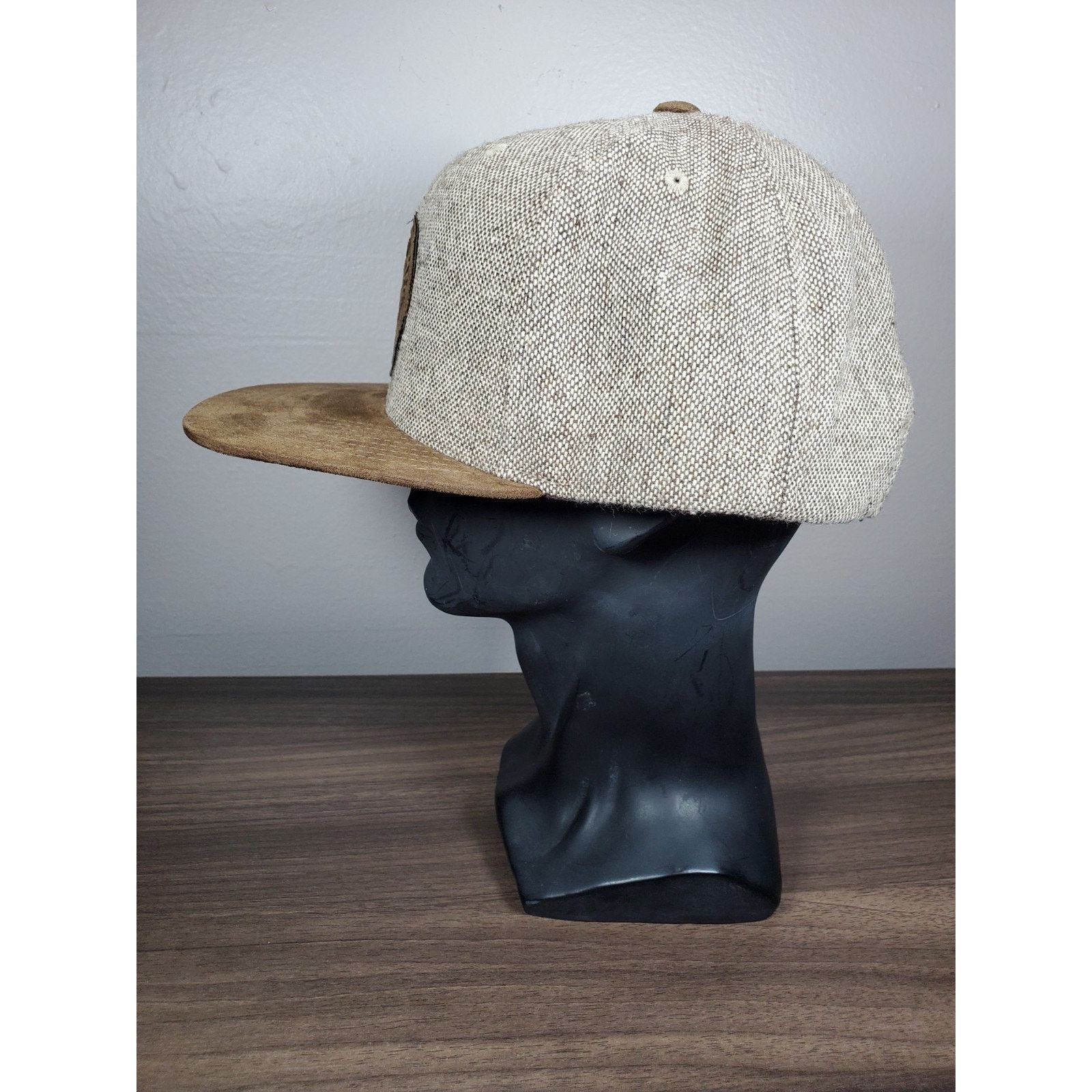 Brixton Brixton MFG Company Snapback Cap Hat Brown Tan Leather Patch Size ONE SIZE - 8 Thumbnail