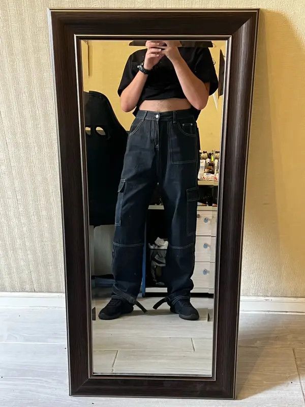 Jean elastic waist cargo pants Size US 30 / EU 46 - 2 Thumbnail