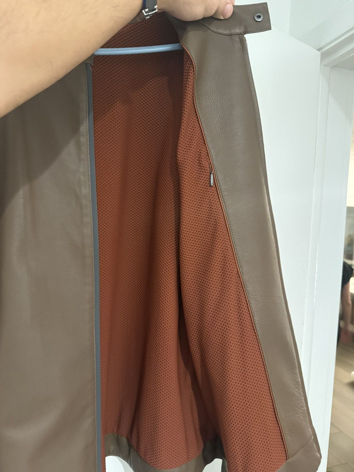 Designer × Loro Piana × Saint Laurent Paris Loro Piana brown leather jacket Size US XL / EU 56 / 4 - 3 Thumbnail