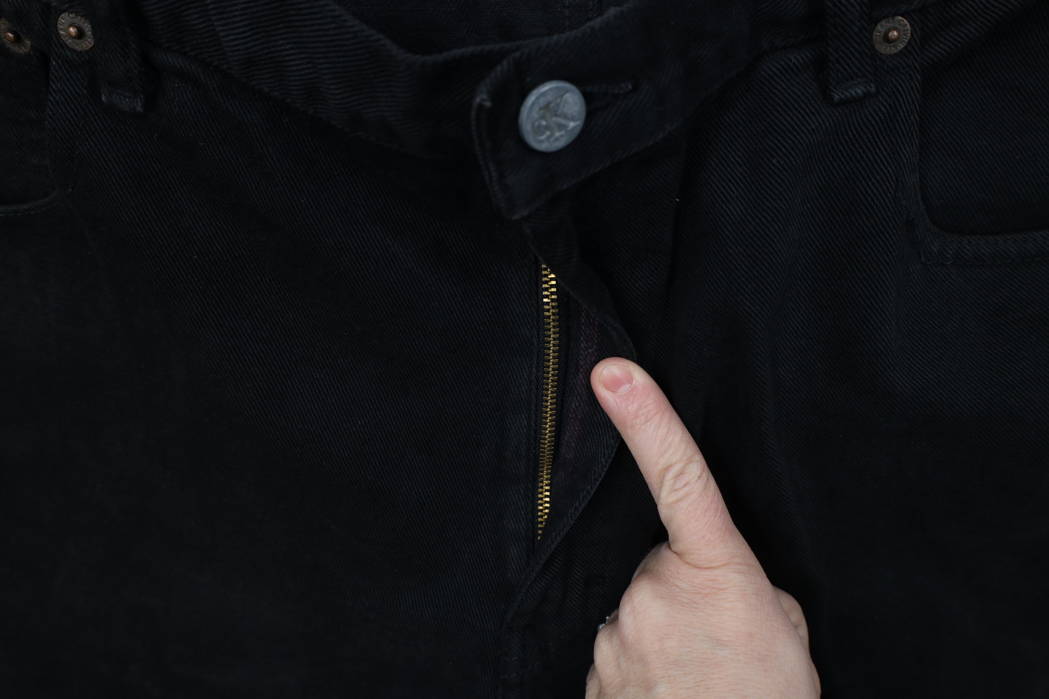 Calvin Klein Vintage 90s Calvin Klein Fit Denim Jeans Black Cotton Size US 38 / EU 54 - 7 Thumbnail