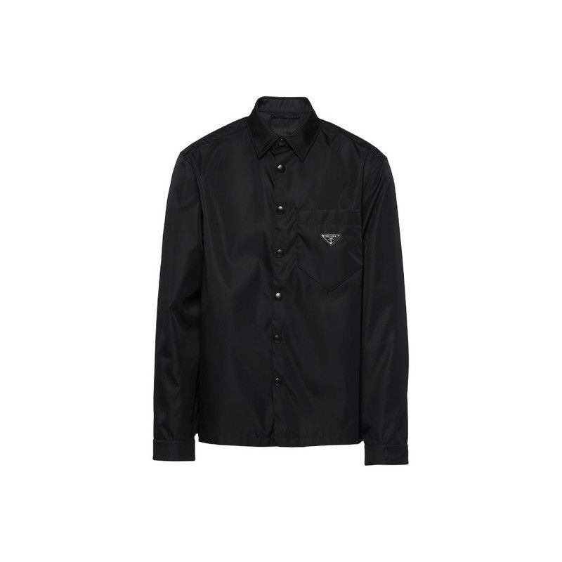 Prada ReNylon Logo Casual Shirt for Men-2506