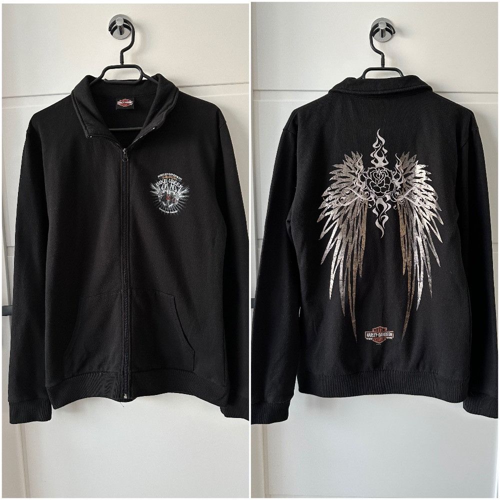 Harley Davidson 2010 Harley Davidson Sweatshirt full zip black Size L / US 10 / IT 46 - 1 Thumbnail