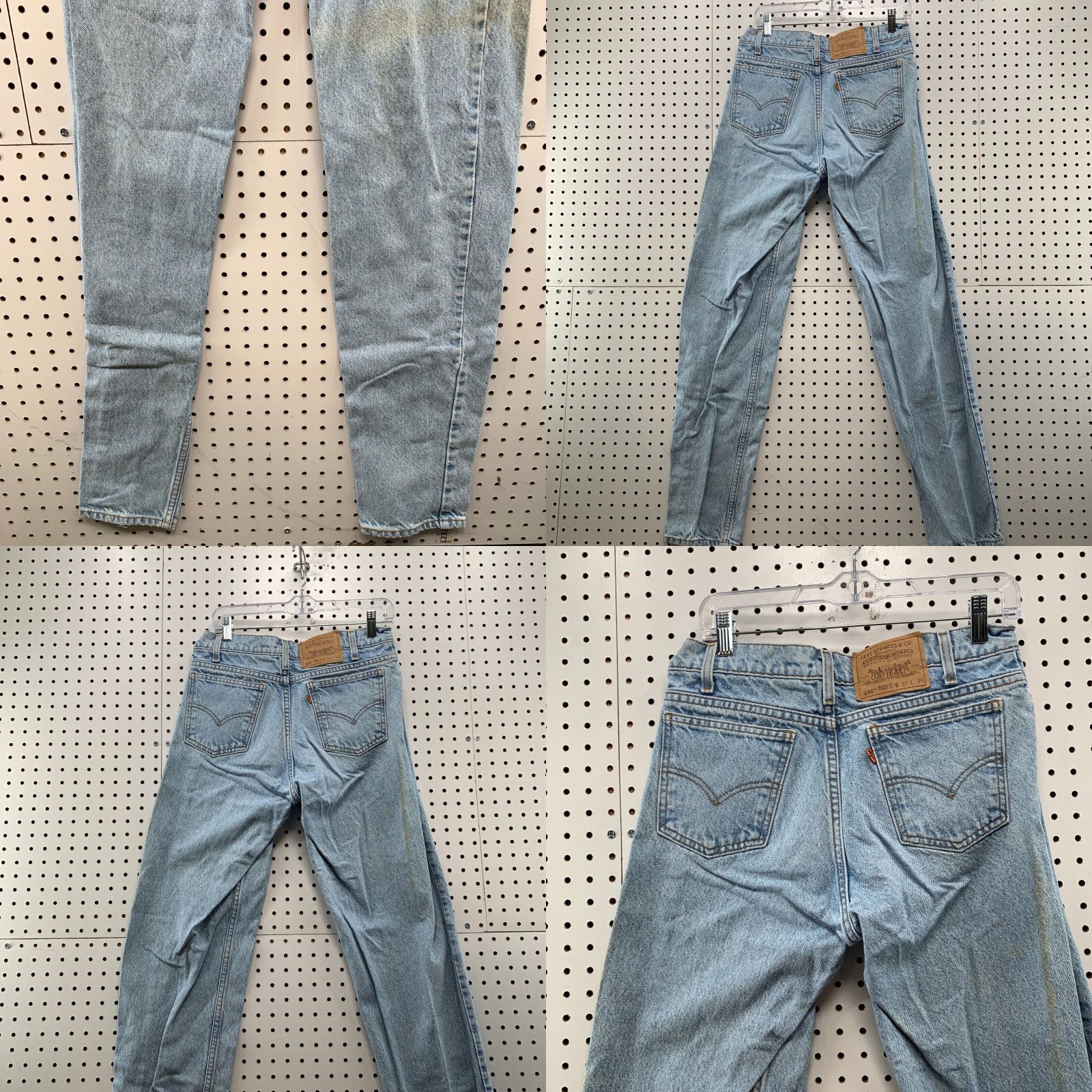 Levi's VINTAGE Levi's 550 Jeans Mens 32x34 Light Wash Orange Tab Denim 90s Slim/Tapered Men Size US 32 / EU 48 - 8 Thumbnail