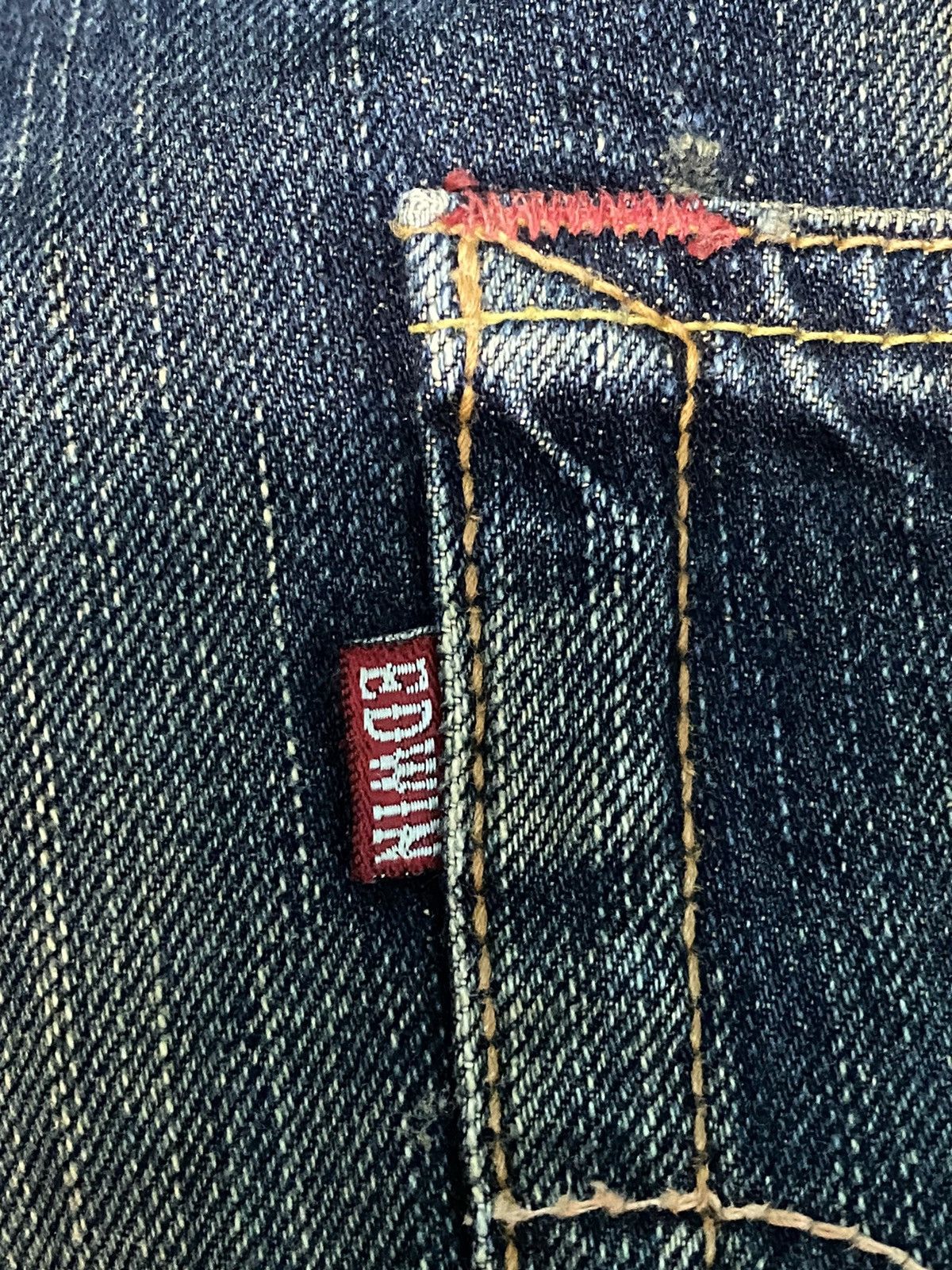 Edwin × Japanese Brand × Vintage Edwin Lot 504 Regular Straight Cut Pants Indigo Jeans Size US 36 / EU 52 - 16 Thumbnail