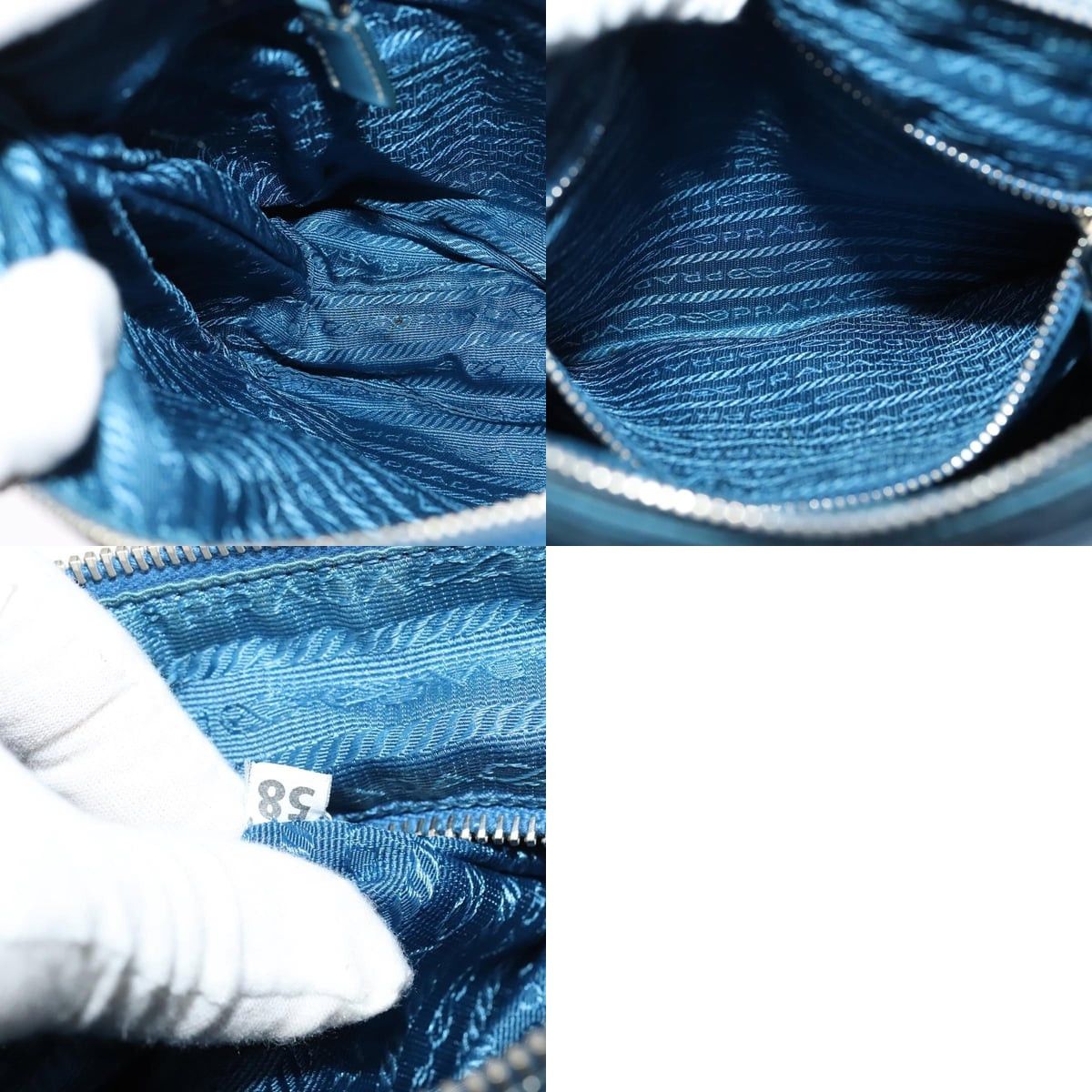 Prada PRADA Shoulder Bag Nylon Blue Silver Size ONE SIZE - 12 Thumbnail