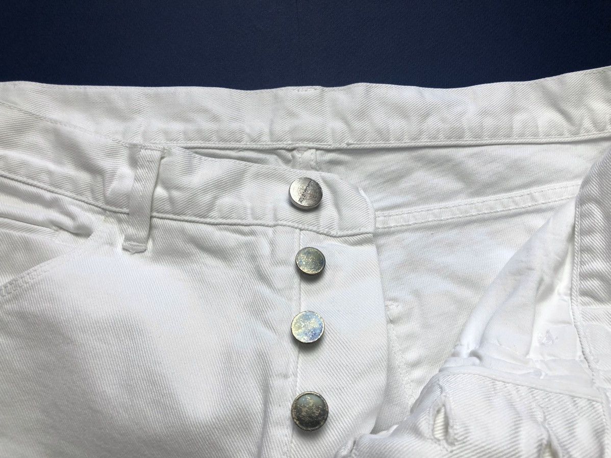 Jil Sander SS11 Jil Sander by Raf Simons white cotton denim pants Size US 32 / EU 48 - 3 Thumbnail