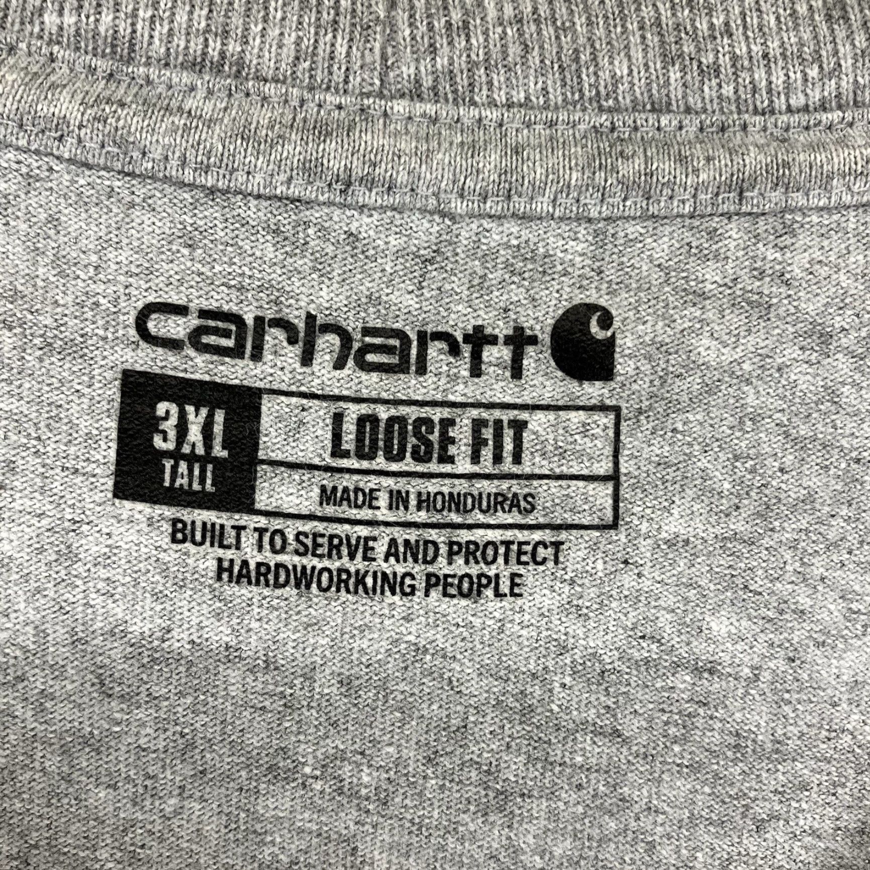 Carhartt Carhartt K87 Pocket Tee Shirt Logo Patch Gray Men’s 3XLT TALL Loose Fit Size US XXL / EU 58 / 5 - 3 Thumbnail