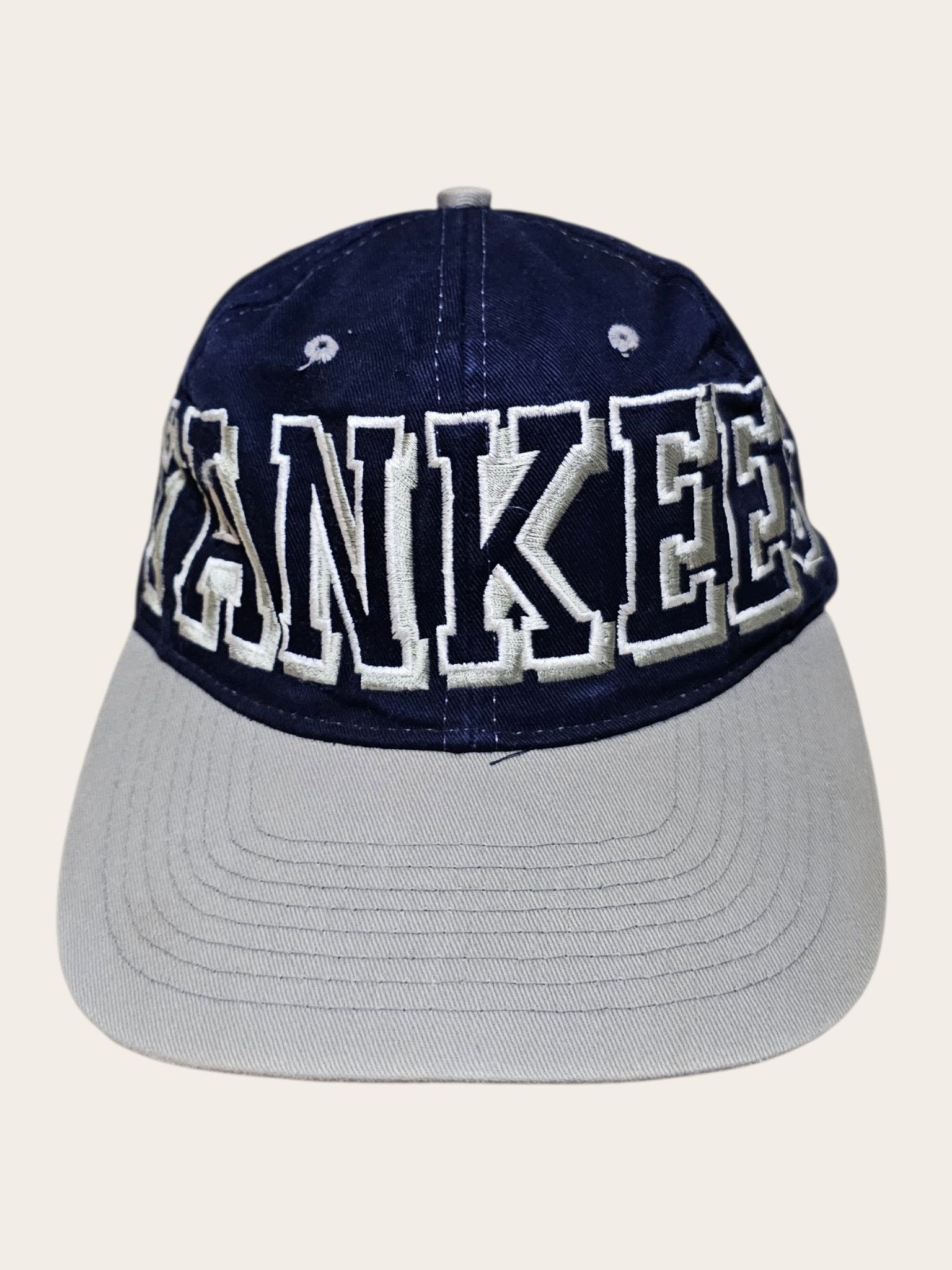 New York Yankees New York Yankees Big Logo Spellout Hat Size ONE SIZE - 1 Thumbnail
