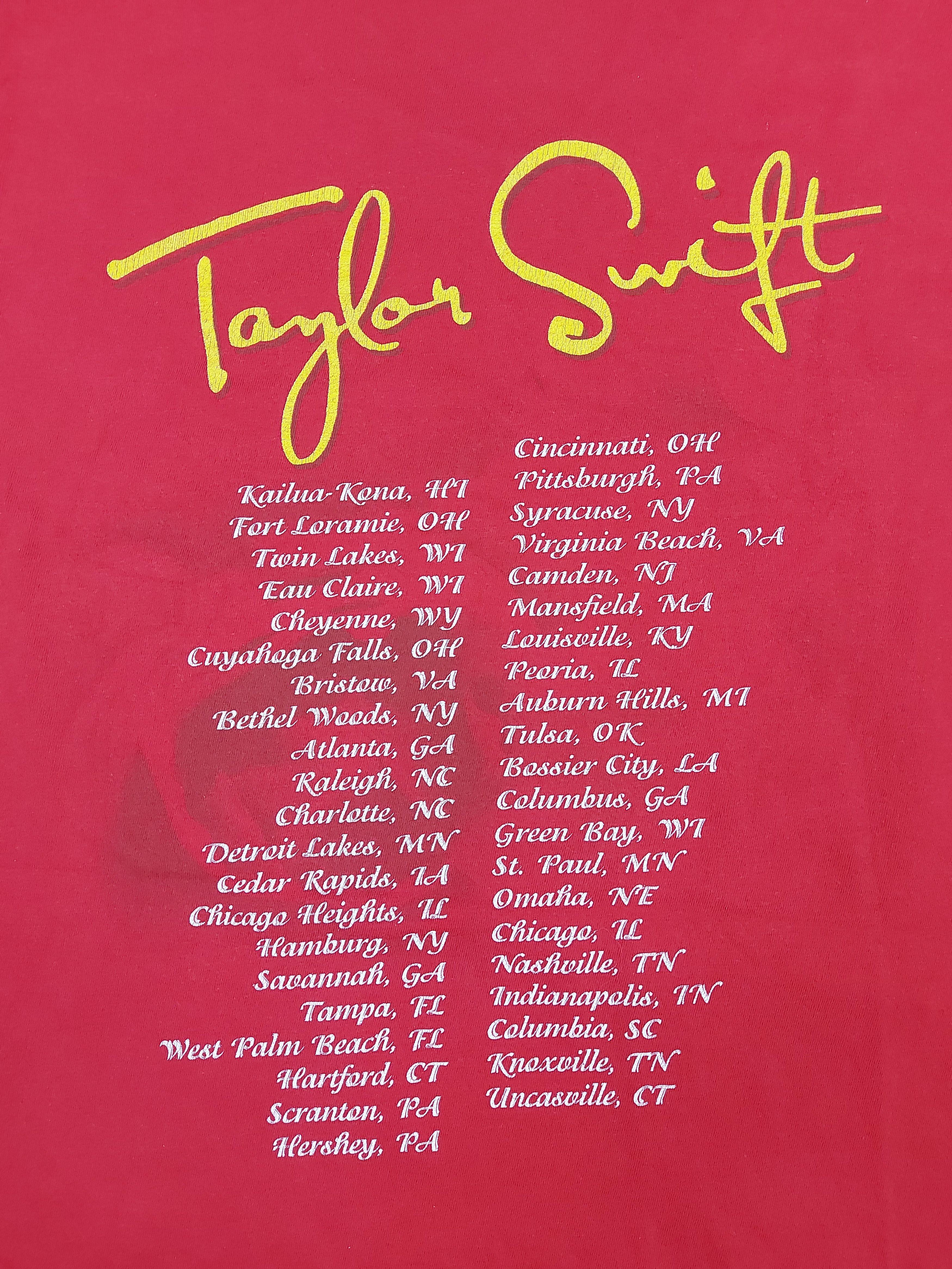 Band Tees × Vintage Vintage Taylor Swift 2006 Tour Double-Sided Official TEE Size US S / EU 44-46 / 1 - 8 Thumbnail