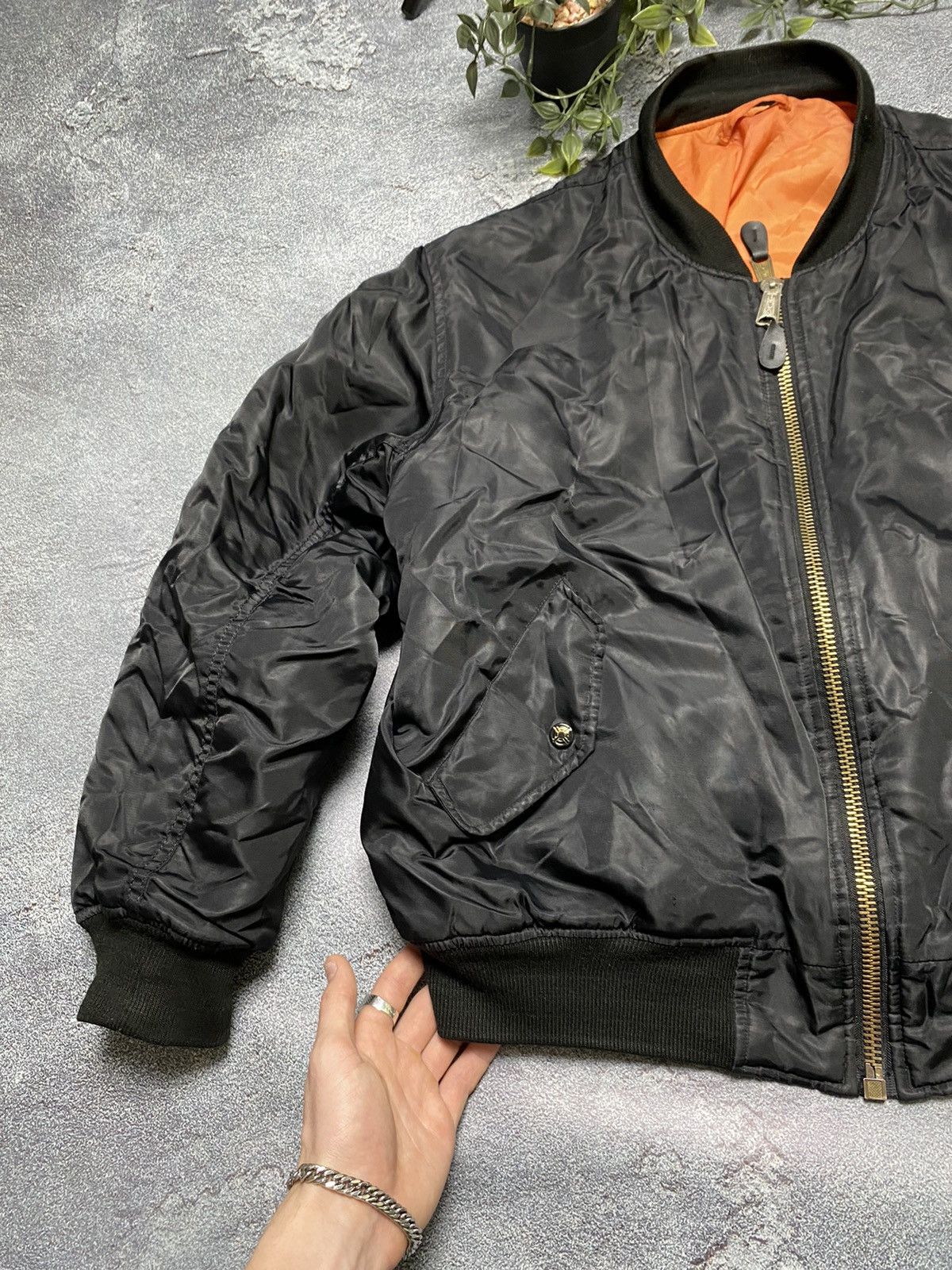 Japanese Brand × Vintage Ma 1 bomber vintage nylon size M Size US M / EU 48-50 / 2 - 5 Thumbnail