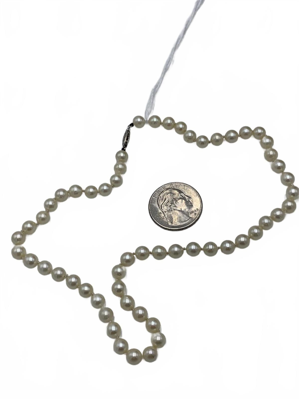 Other 14K Gold Genuine Pearl Beaded Strand 16" Necklace Size ONE SIZE - 3 Thumbnail