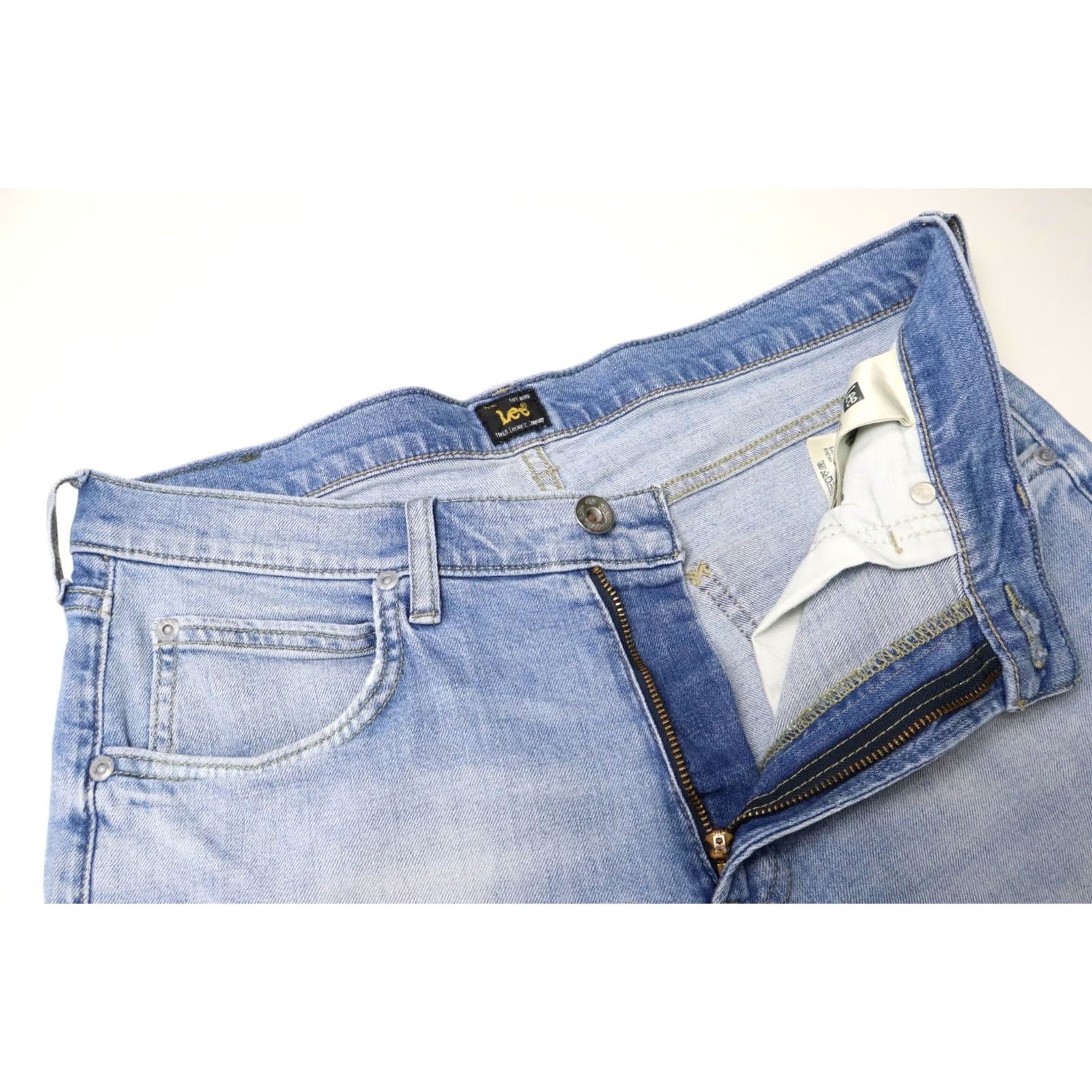 Lee Lee Luke Jeans Men's Slim Fit Blue W32/L32 Stretch Distressed Fade Effect Size US 32 / EU 48 - 4 Thumbnail