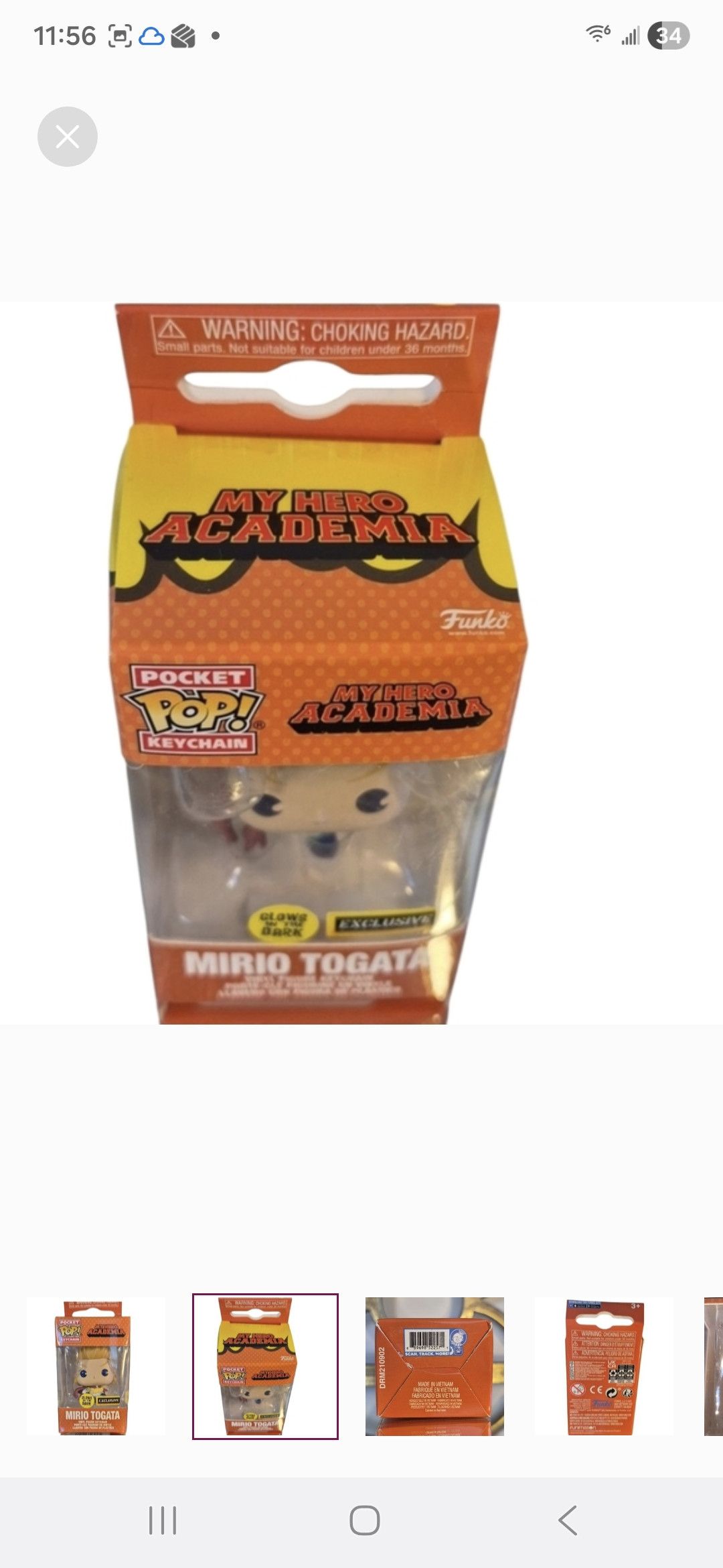 Other Funko × My Hero Academia MIRIO TOGATA Pocket POP Keychain Size ONE SIZE - 2 Thumbnail
