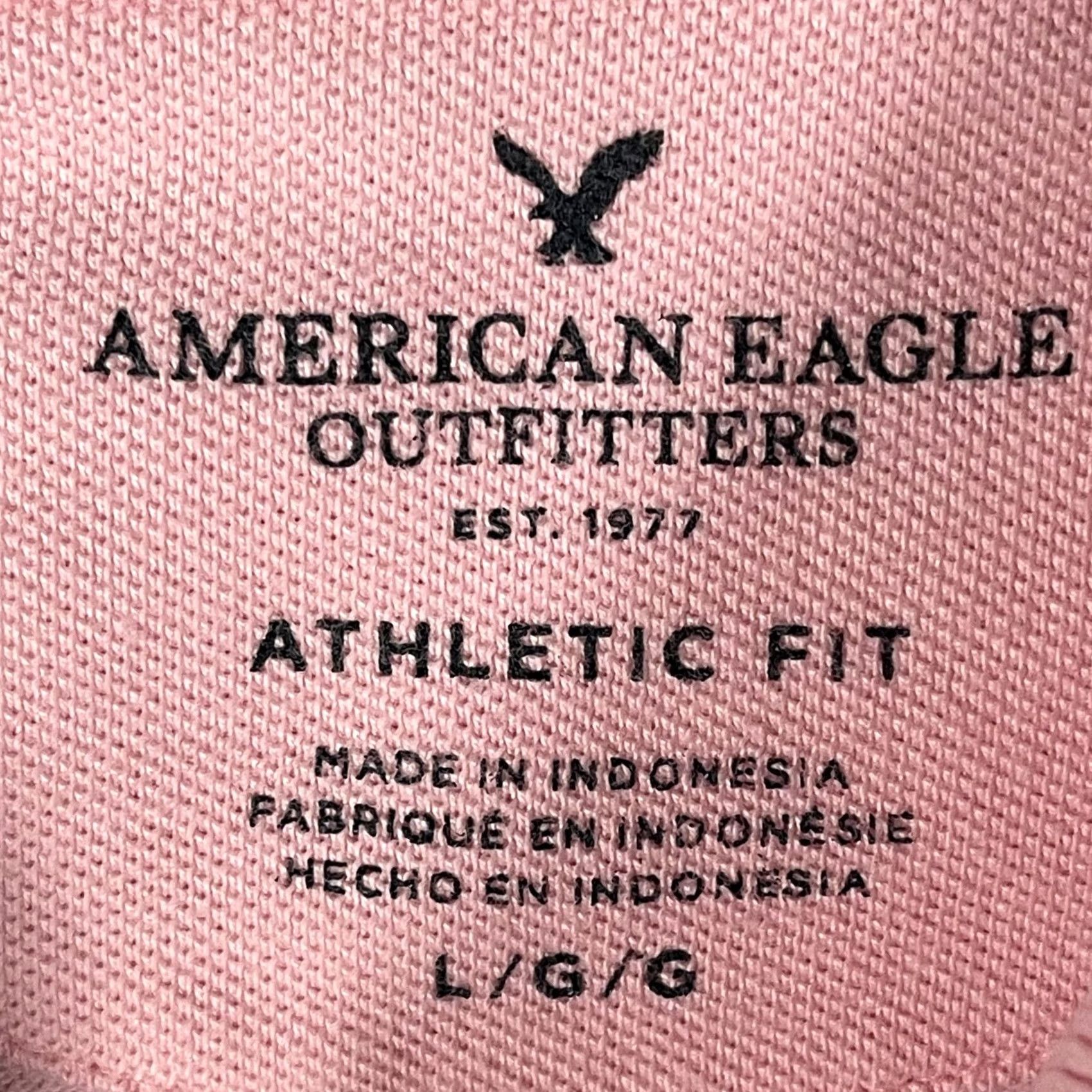 American Eagle Outfitters VINTAGE American Eagle Polo Shirt Mens L Pink Athletic Fit Preppy Y2K Casual Golf Size US L / EU 52-54 / 3 - 4 Thumbnail