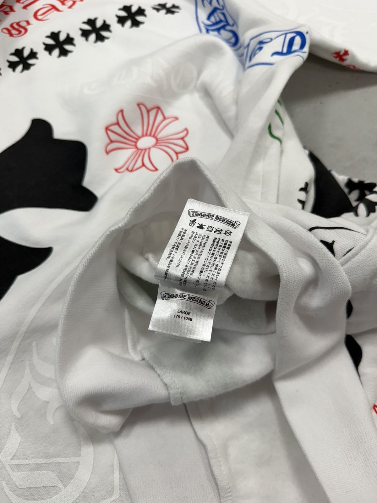 Chrome Hearts Chrome Hearts Stencil Monogram Hoodie White Large Size US L / EU 52-54 / 3 - 11 Thumbnail