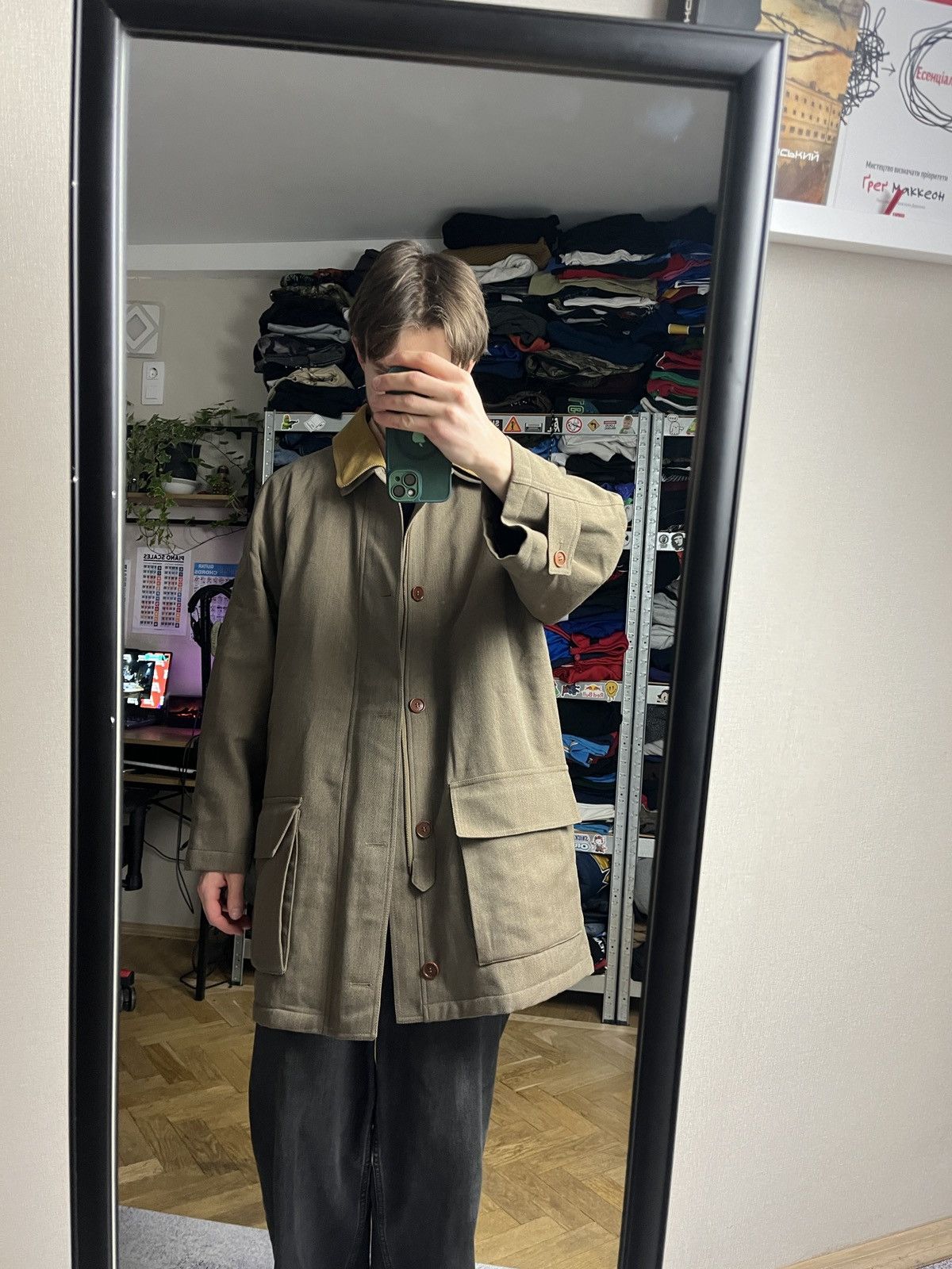 Herno Vintage 90’s Herno Laine Wool Coat Zip Jacket Size US L / EU 52-54 / 3 - 2 Thumbnail