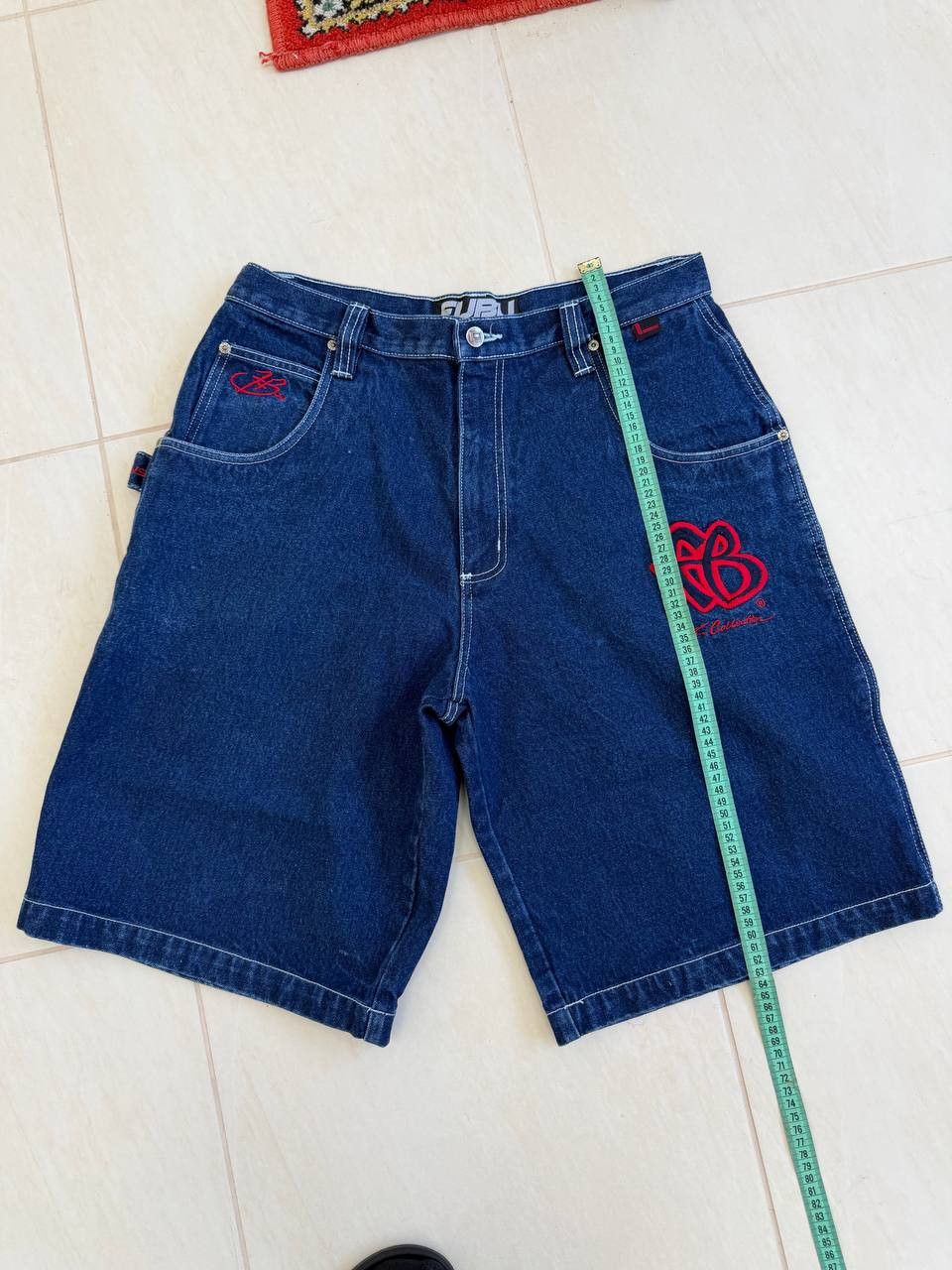 Fubu Vintage Y2K FUBU Baggy Blue Denim Shorts JNCO Style Size US 32 / EU 48 - 10 Thumbnail