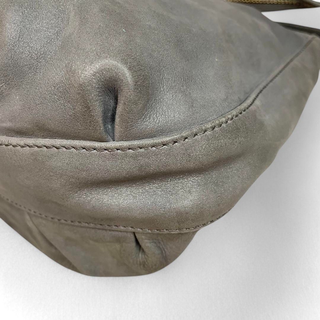 Fendi Fendi - Gray Handbag Leather Shoulder Bag Silver Hardware Size ONE SIZE - 5 Thumbnail