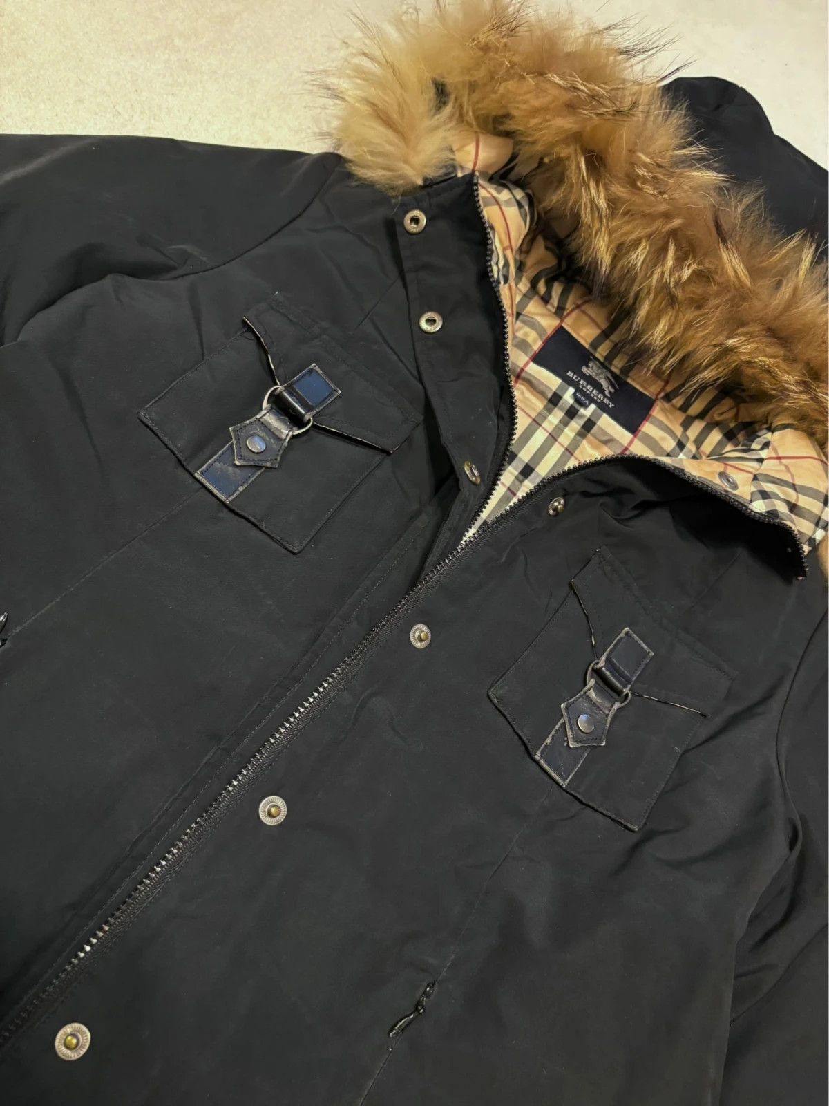 Burberry Burberry quilted utility pocket down fur hood puffer jacket Size US S / EU 44-46 / 1 - 9 Thumbnail