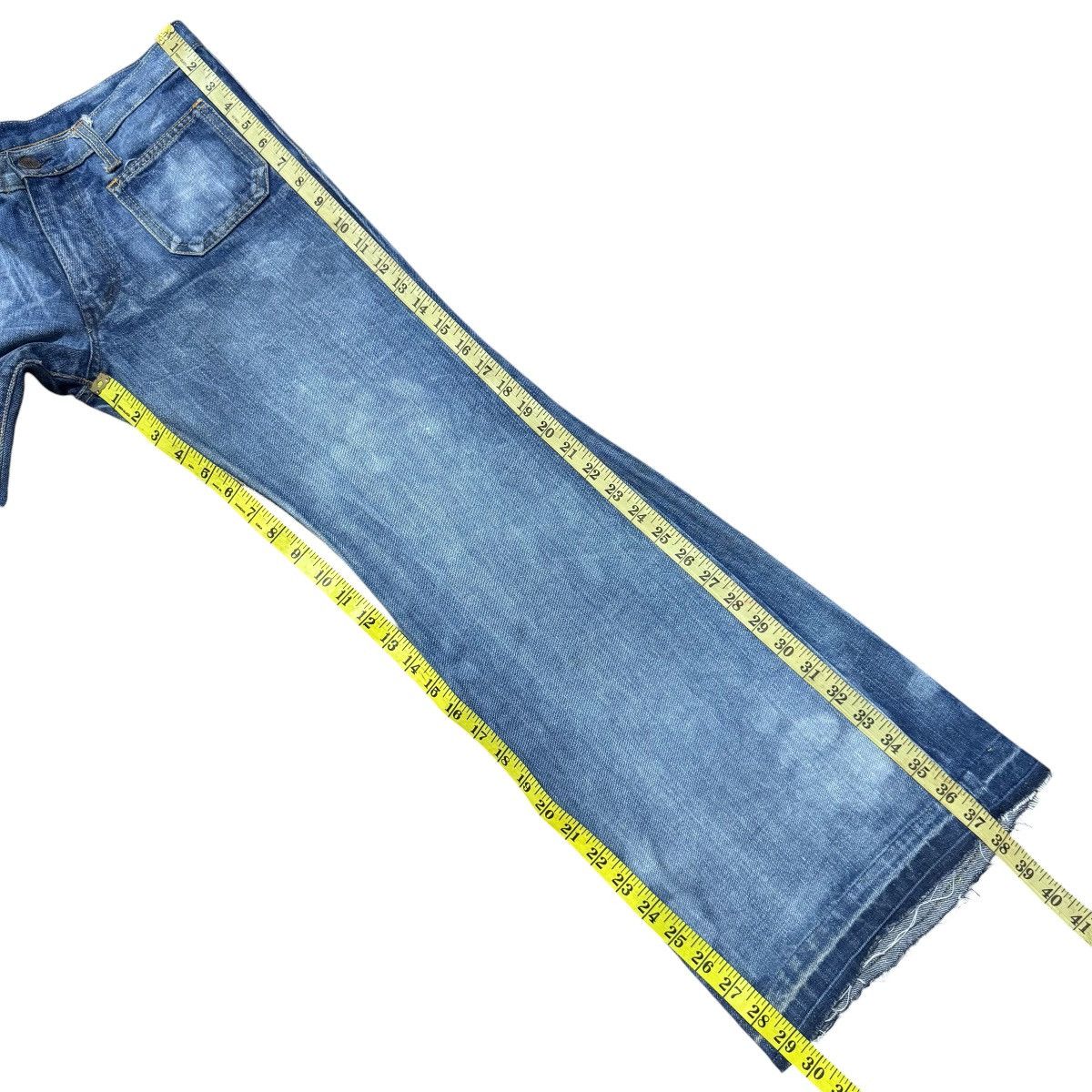Vintage Vintage X-West Canton Denim Bell Bottom Jeans Size US 30 / EU 46 - 9 Thumbnail