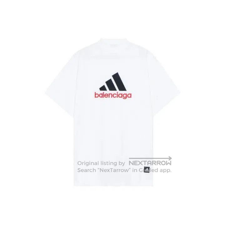 Balenciaga Balenciaga x adidas Logo Embroidered Short Sleeve T. Size US L / EU 52-54 / 3 - 1 Thumbnail