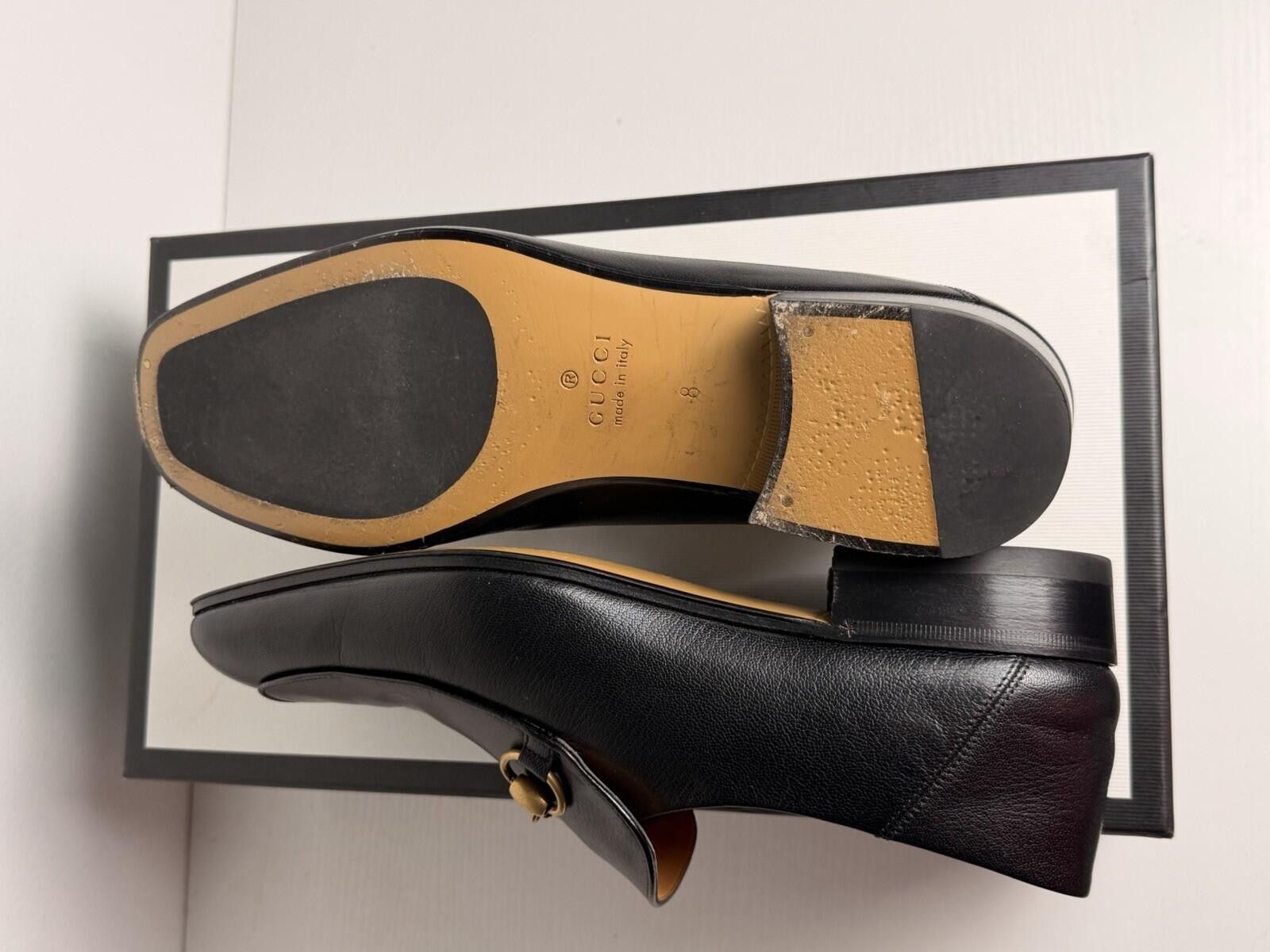 Gucci Gucci Men's Classic Horsebit Leather Loafers Black SZ 8 Size US 8 / EU 41 - 5 Thumbnail