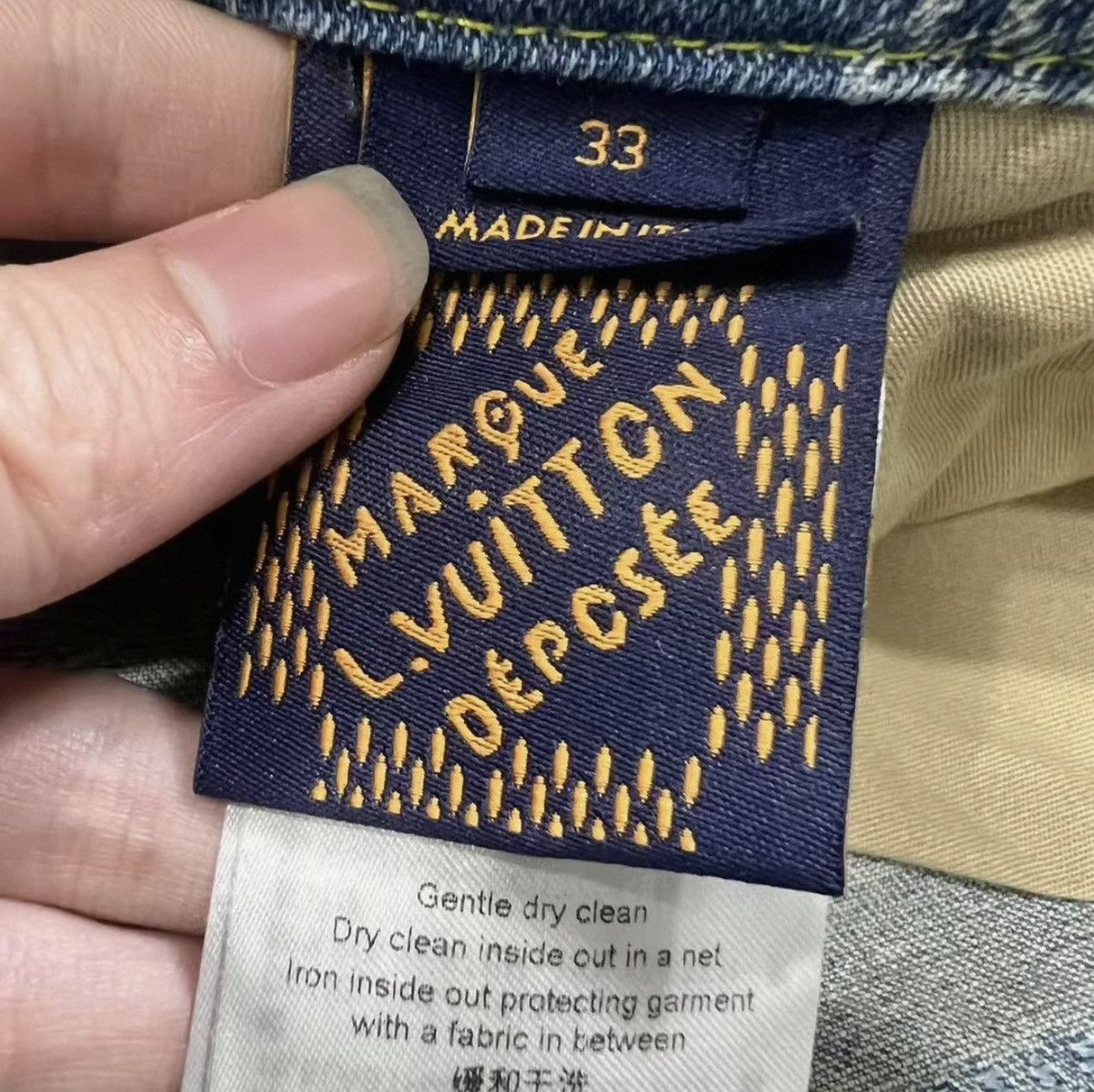 Louis Vuitton Louis Vuitton 33 Damier Flared Washed Denim Jenas Size US 33 - 8 Thumbnail