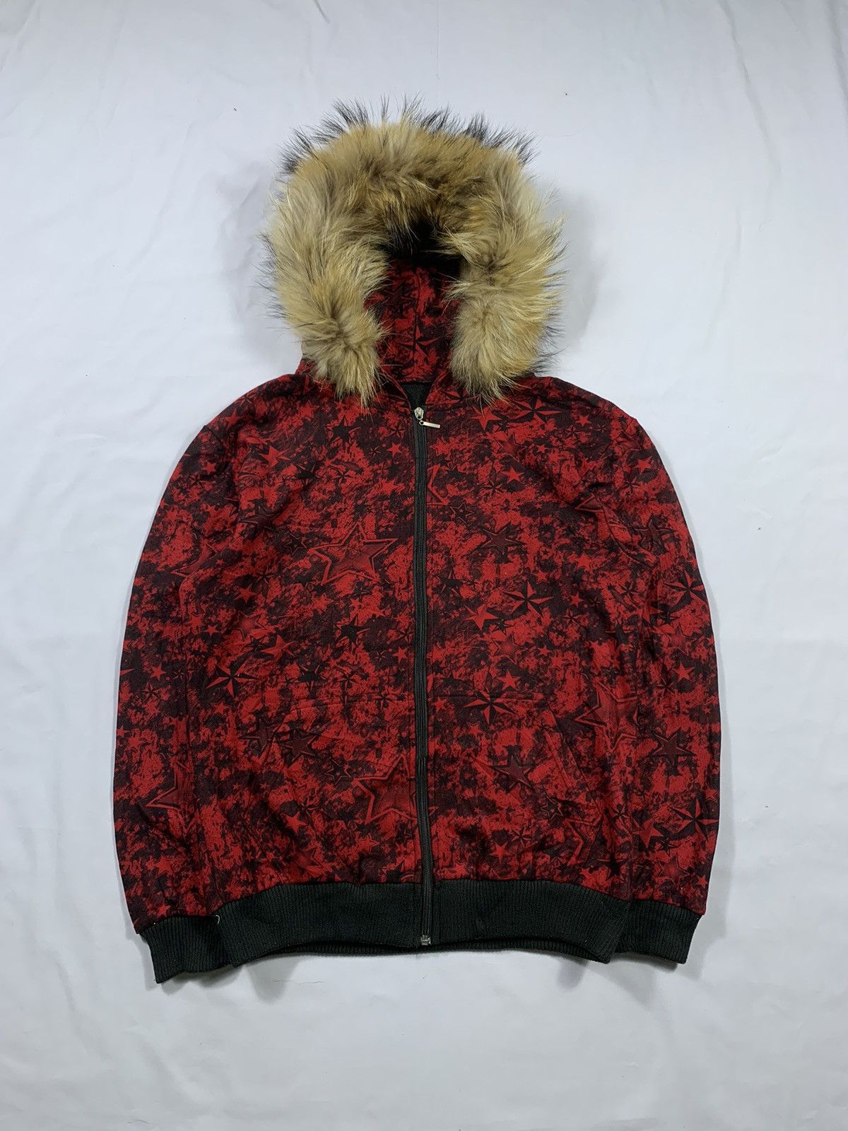 If Six Was Nine Crazy Faux Fur Star zip Hoodie lgb ifsixwasnine Style Size US M / EU 48-50 / 2 - 1 Thumbnail