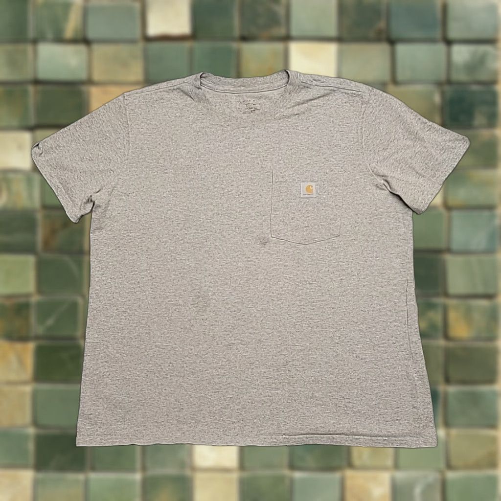 Carhartt VINTAGE Carhartt Shirt Womens XL Gray Pocket Workwear Original Fit K87 Work Tee Size XL / US 12-14 / IT 48-50 - 1 Thumbnail