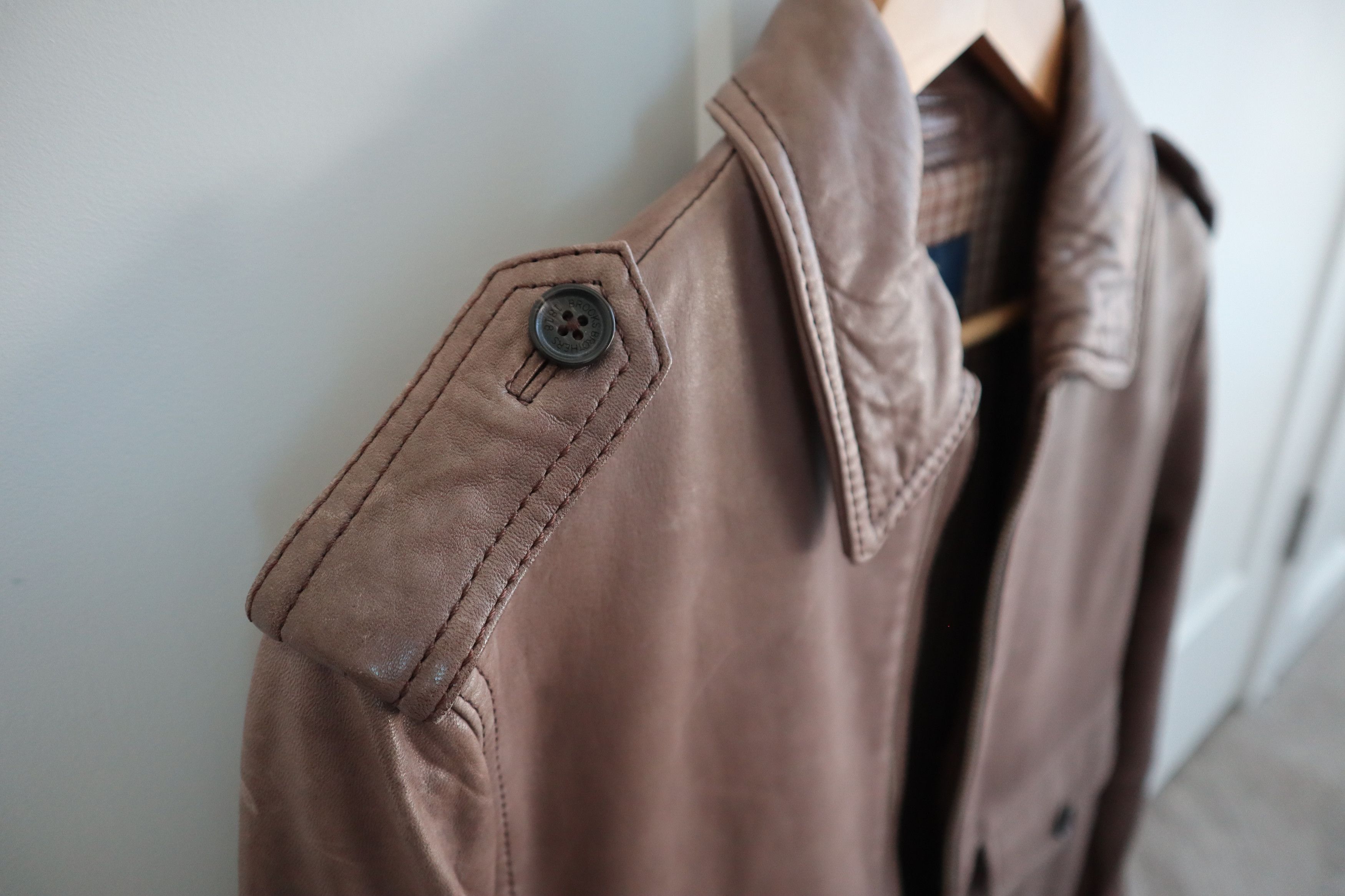 Brooks Brothers Light Weight Leather Jacket Size US S / EU 44-46 / 1 - 5 Thumbnail