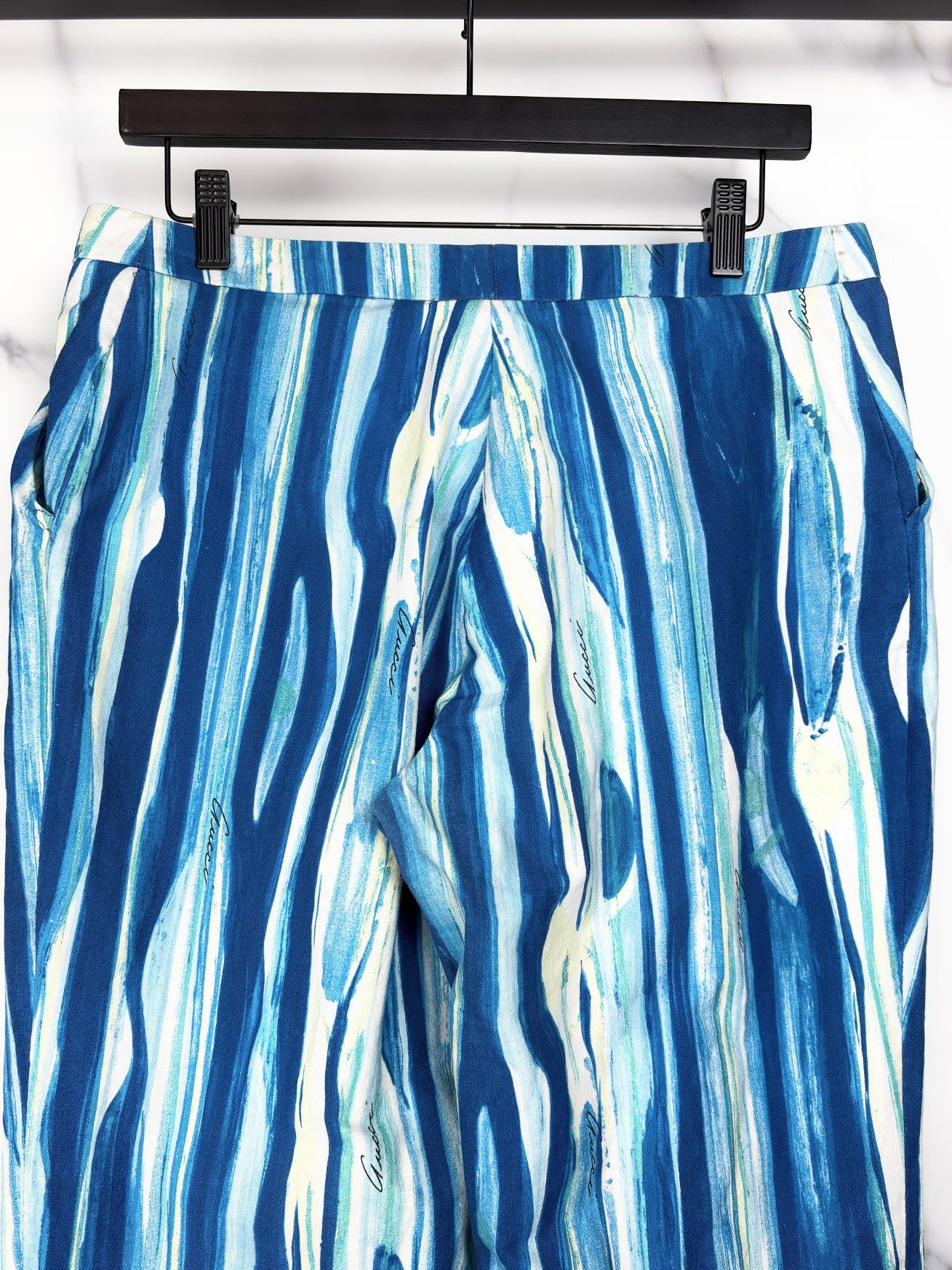 Gucci SS96 Gucci Tom Ford Runway Psychedelic Stripe Pants Trousers Size US 30 / EU 46 - 4 Thumbnail