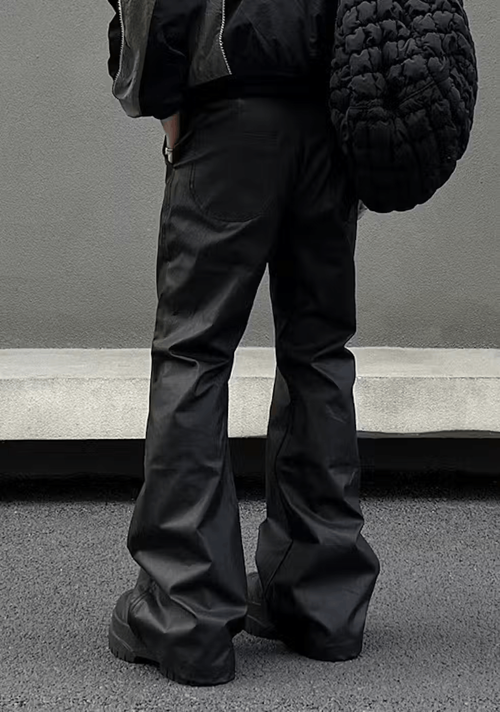 Vintage Avant garde retro pu leather flare pants Size US 34 / EU 50 - 5 Thumbnail