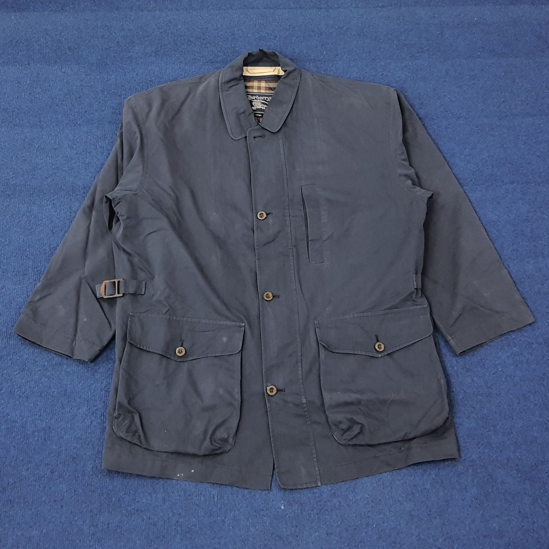 Burberry Vintage Burberrys Designer Custom Logo Jacket C246N25 Size US L / EU 52-54 / 3 - 1 Thumbnail