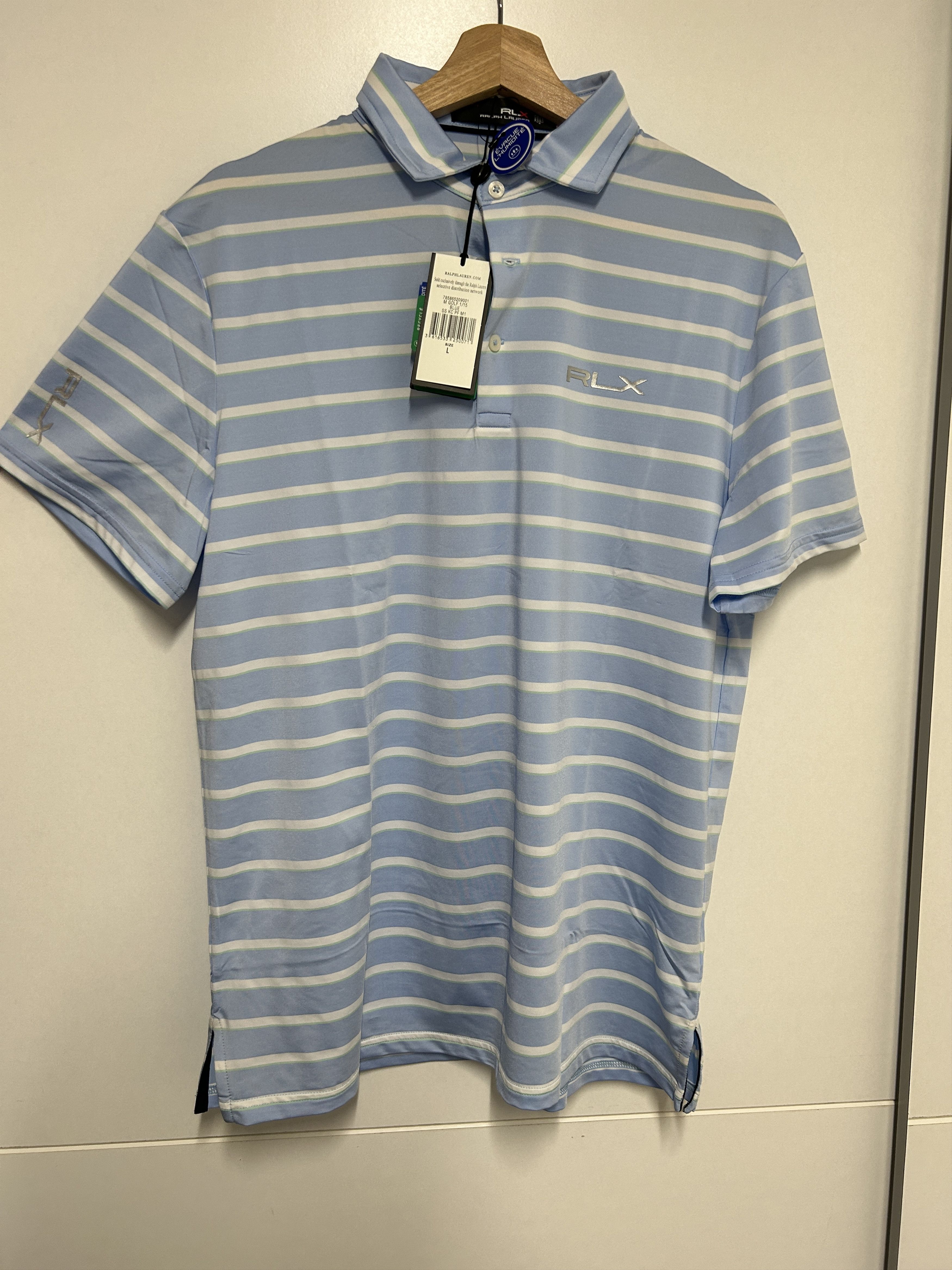 RLX Ralph Lauren × Ralph Lauren Golf Polo Shirt Striped Large Size US L / EU 52-54 / 3 - 1 Thumbnail