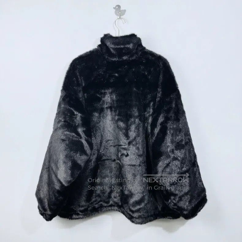 Balenciaga Balenciaga Sleeve Label Logo Faux Fur Jacket Black Size US S / EU 44-46 / 1 - 2 Thumbnail