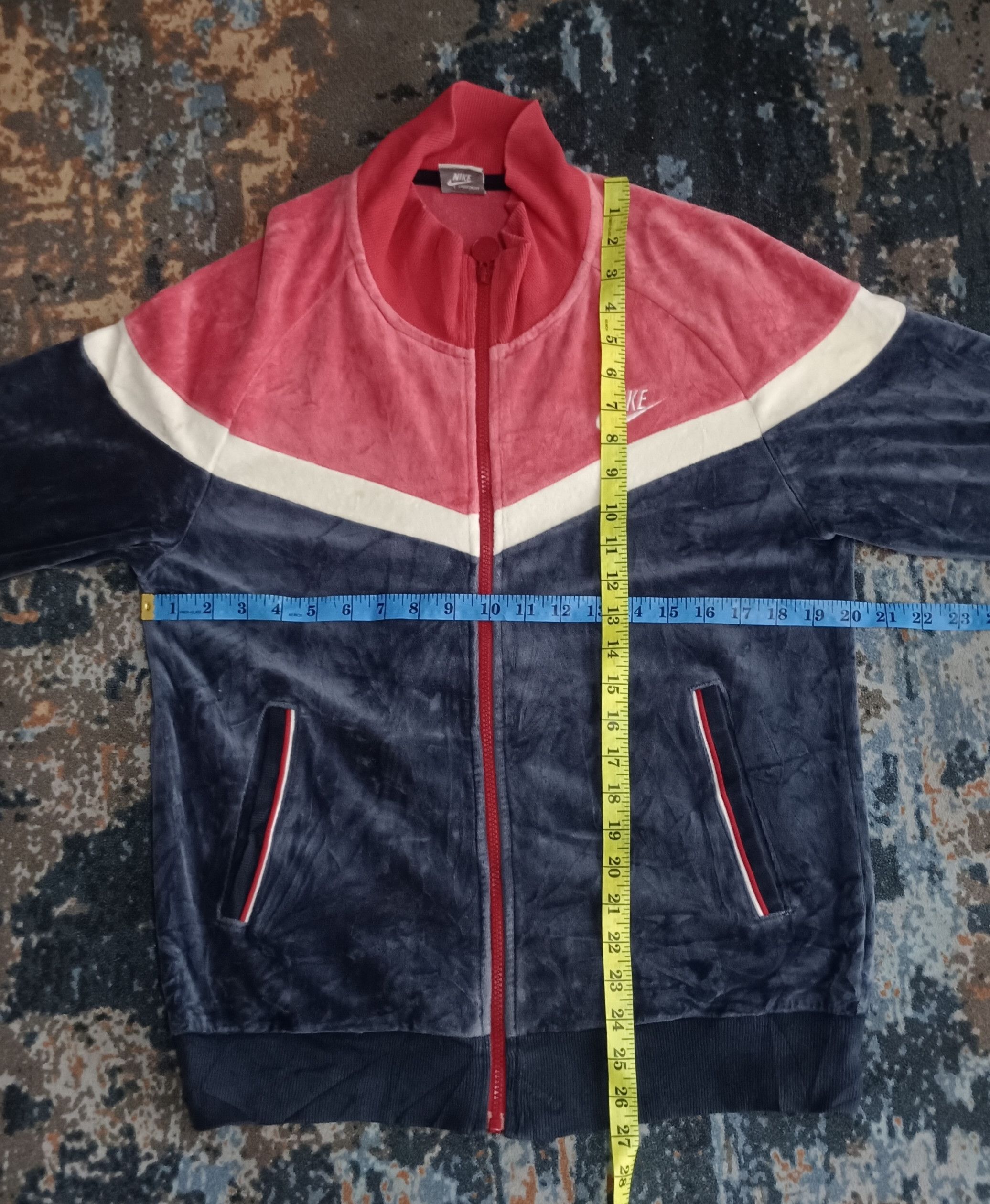 Nike 00's NIKE velour track jacket M with embroidered logo Size US M / EU 48-50 / 2 - 15 Thumbnail