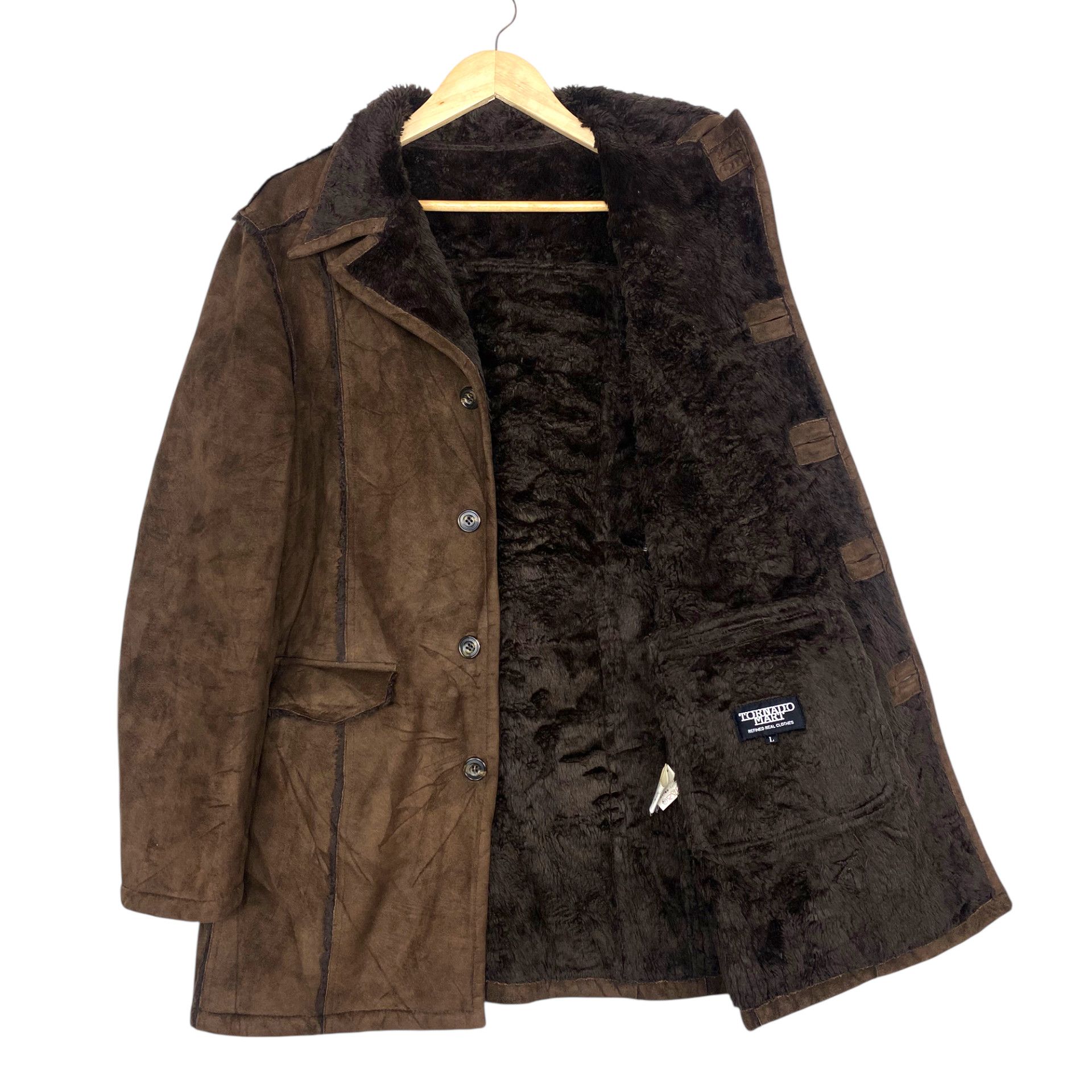 Tornado Mart 💥TORNADO MART MOLESKIN SHEARLING JACKET Size US M / EU 48-50 / 2 - 7 Thumbnail