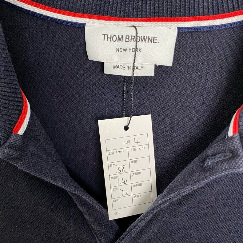 Thom Browne Thom Browne Dark blue Polo shirt 2503-Nextarrow Size US XL / EU 56 / 4 - 2 Thumbnail