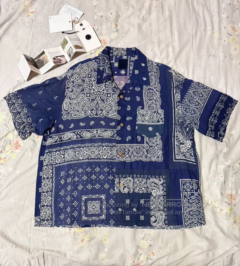 Visvim Visvim 21ss limited old cloth mud dyed cashew flower short Size US M / EU 48-50 / 2 - 1 Thumbnail