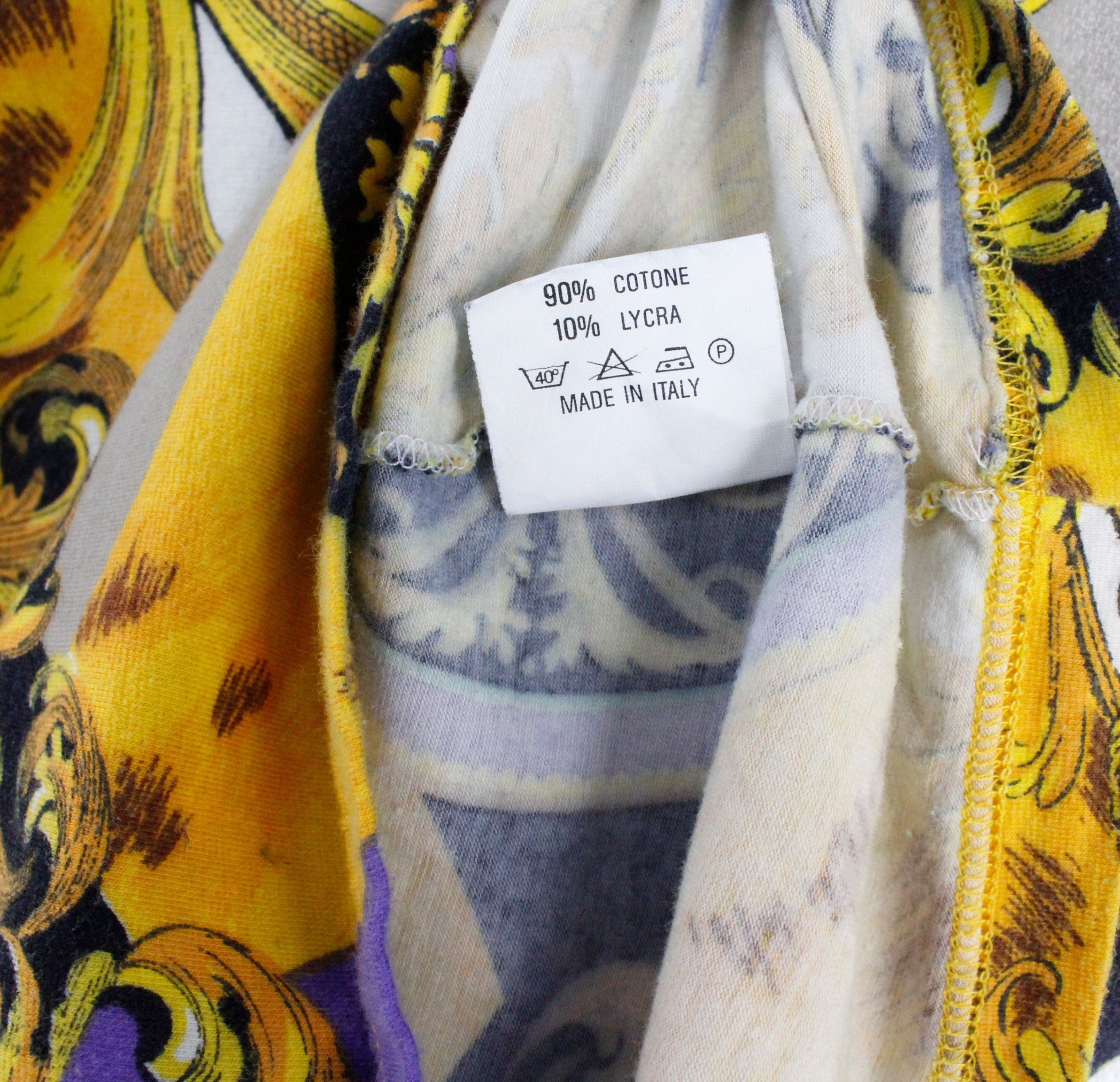 MCM × Vintage Womens Vintage MCM Golden Baroque Printed Pullover Top Size M / US 6-8 / IT 42-44 - 3 Thumbnail
