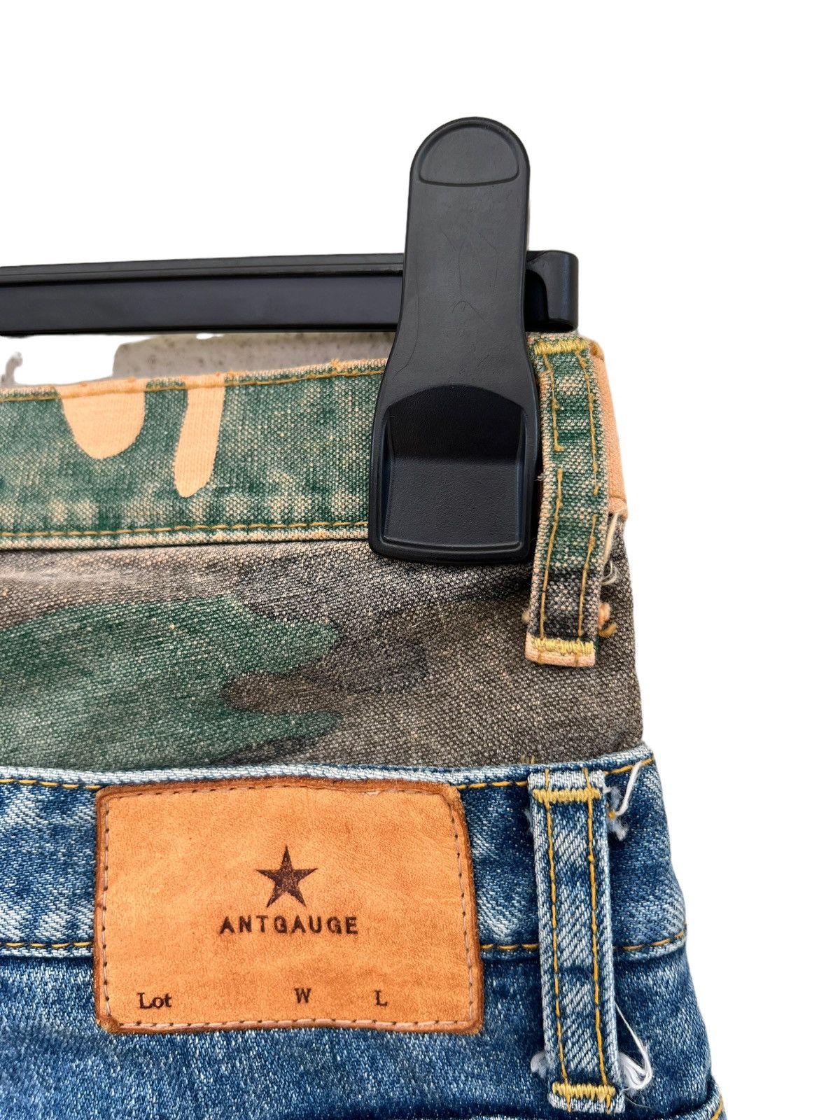 Vintage Antgauge Japan Double Waist Rips Distressed Denim Size US 29 - 19 Thumbnail
