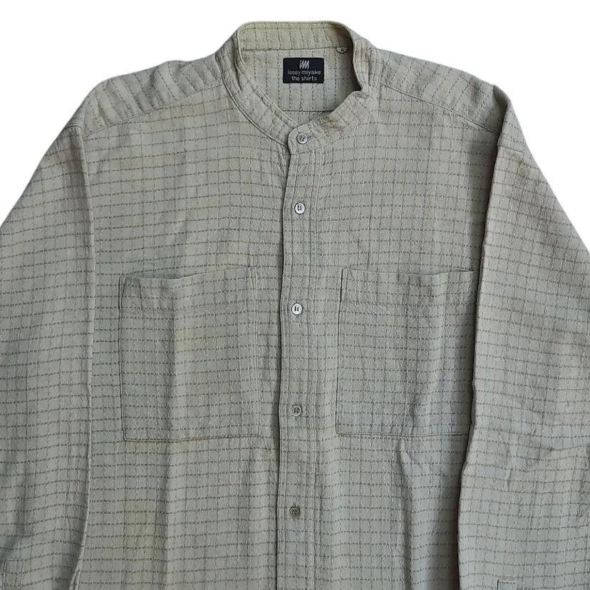 Issey Miyake Issey Miyake Two Pocket Collarless Shanghai Shirt Size US S / EU 44-46 / 1 - 2 Thumbnail